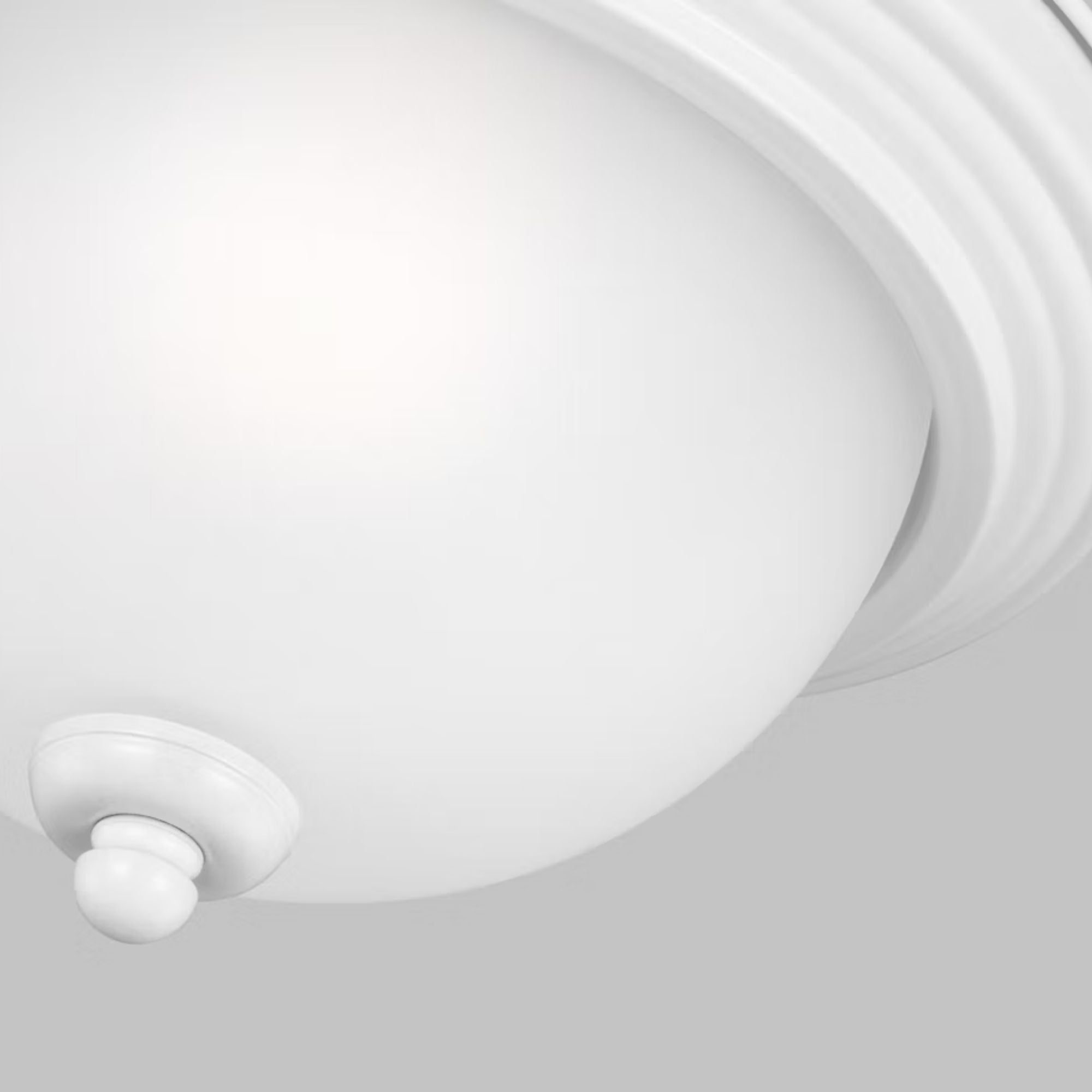 Geary 11" Flush Mount, White Finish