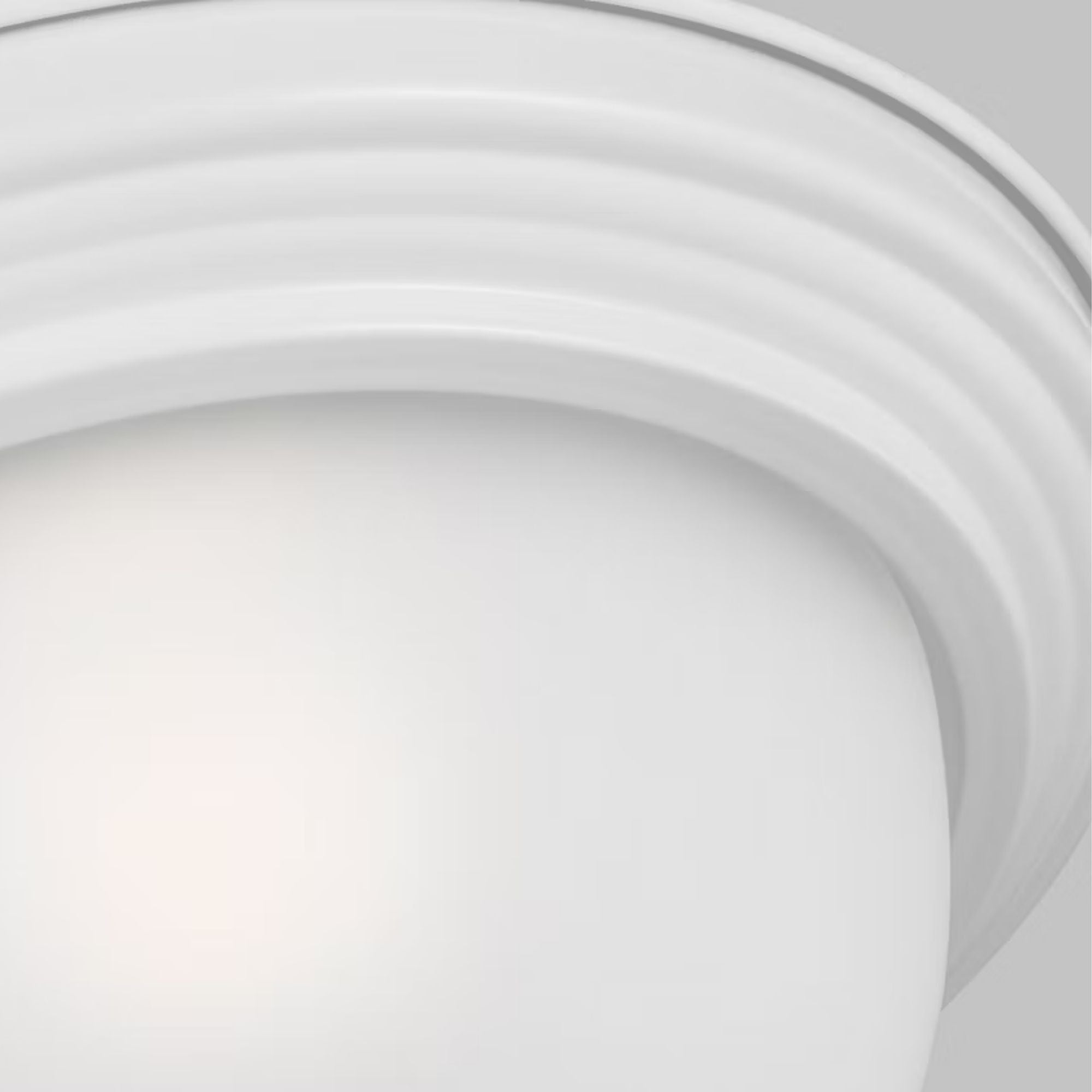 Geary 11" Flush Mount, White Finish