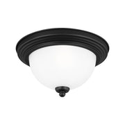 Geary 11" LED Flush Mount, Midnight Black Finish