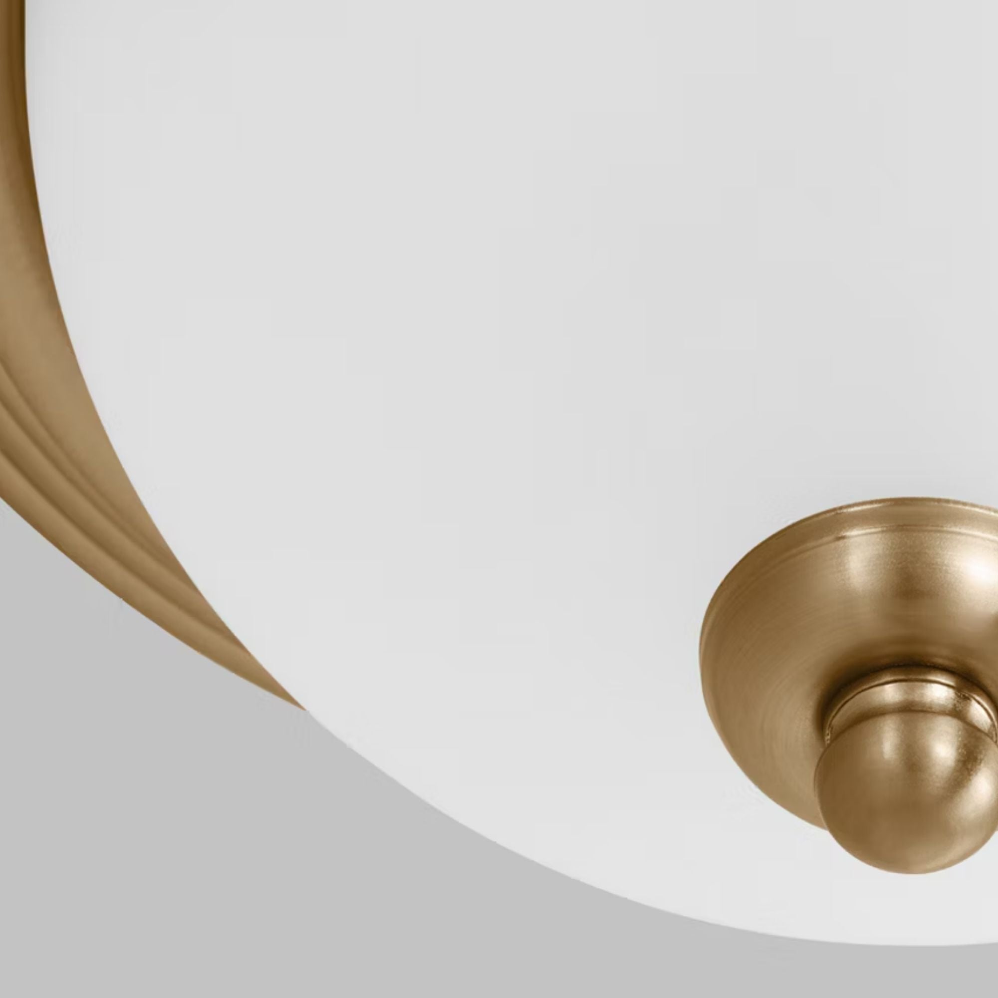 Geary 11" LED Flush Mount, Satin Brass Finish