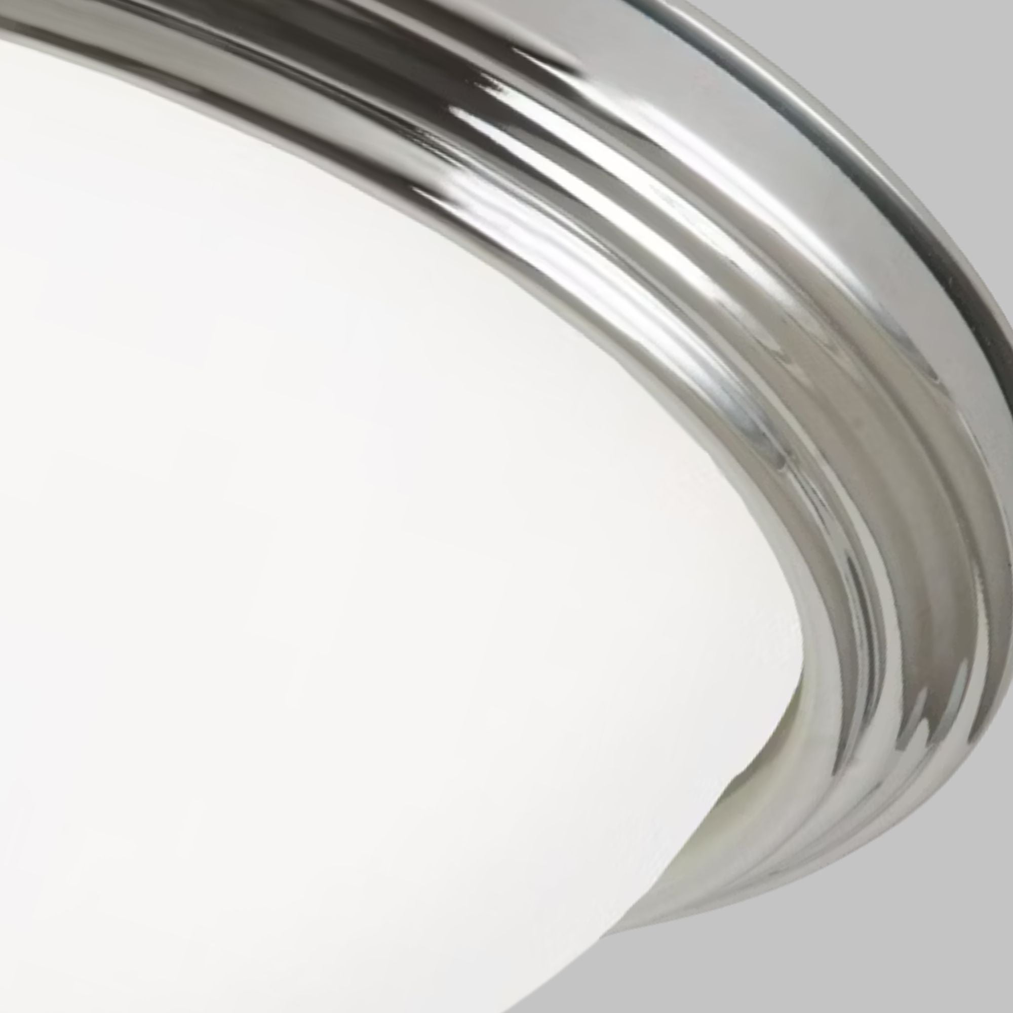 Geary 13" 2-Light Flush Mount, Chrome Finish