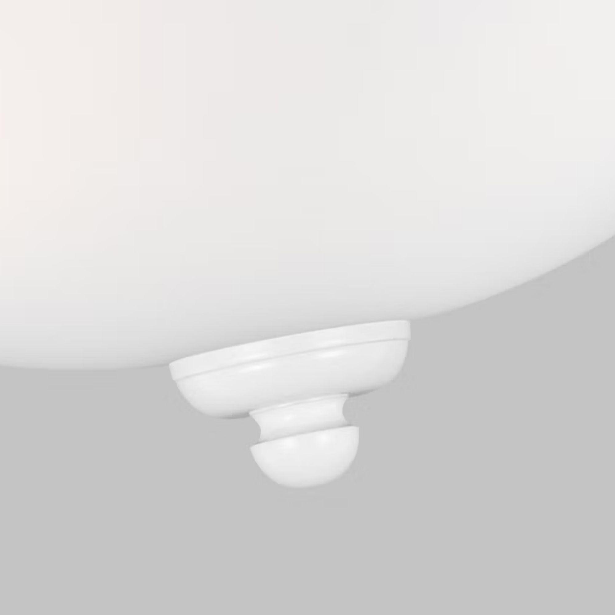 Geary 13" 2-Light Flush Mount, White Finish