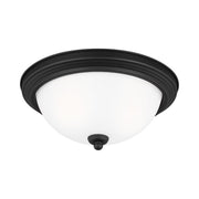 Geary 13" 2-Light LED Flush Mount, Midnight Black Finish