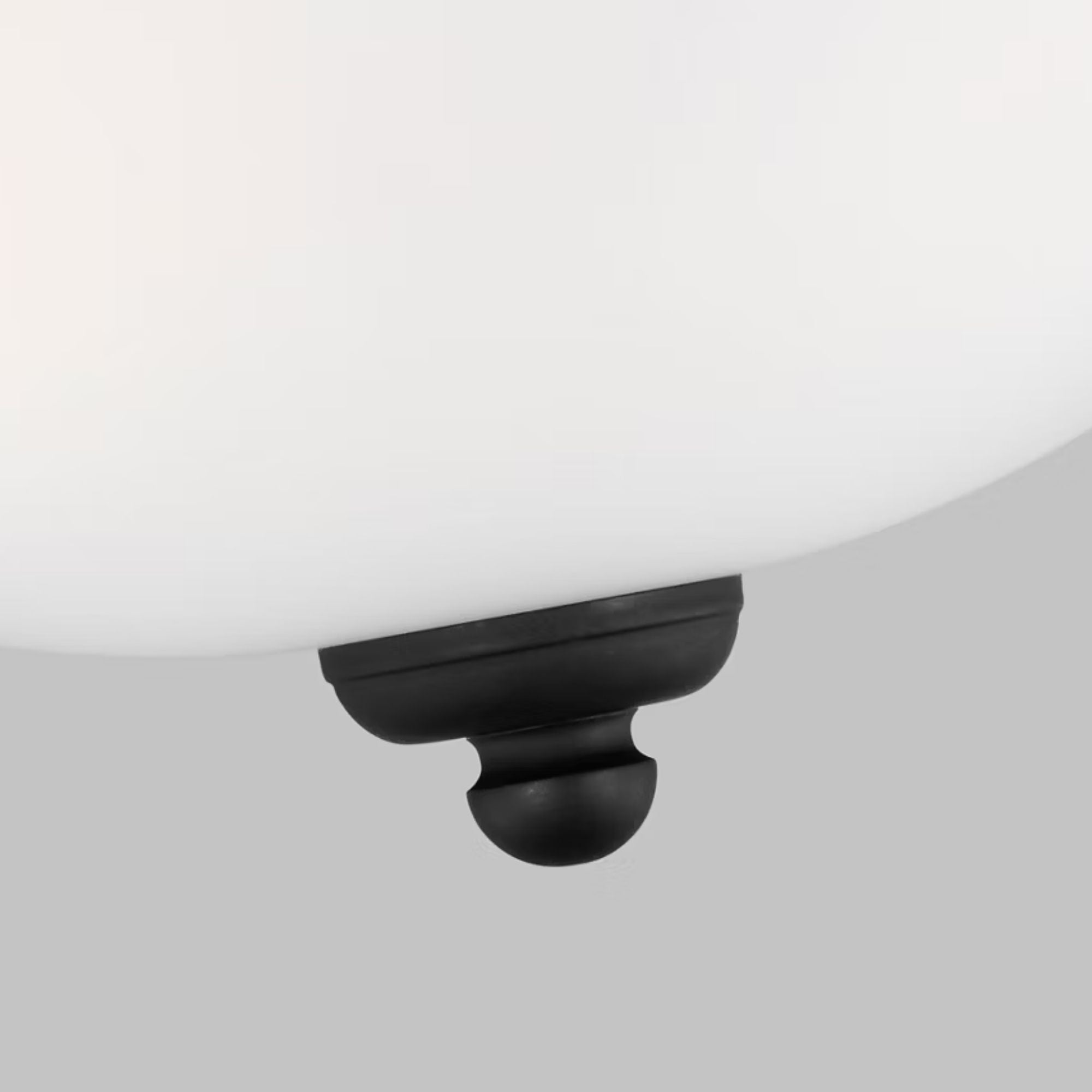 Geary 13" 2-Light LED Flush Mount, Midnight Black Finish