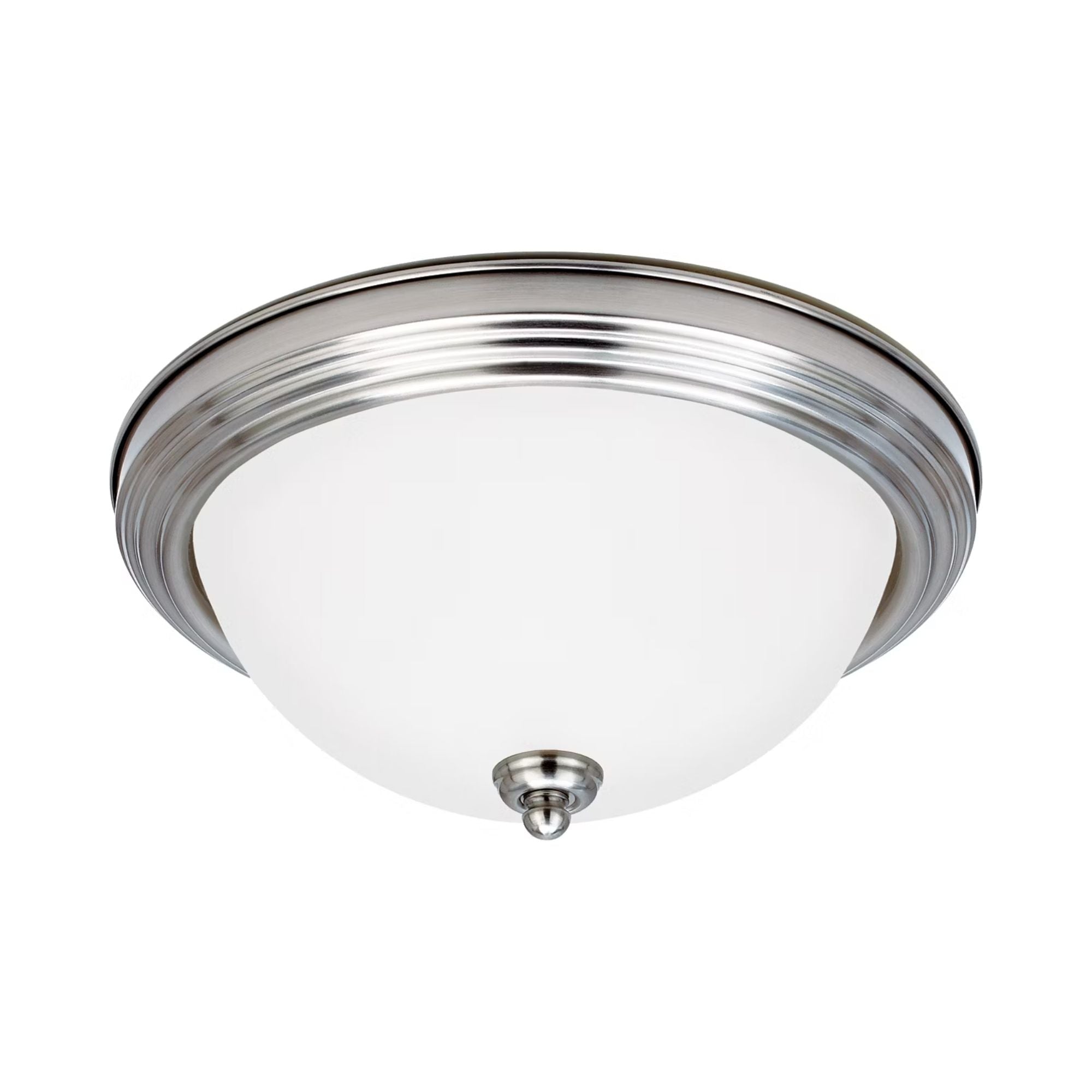 Geary 13" 2-Light LED Flush Mount, Brushed Nickel Finish