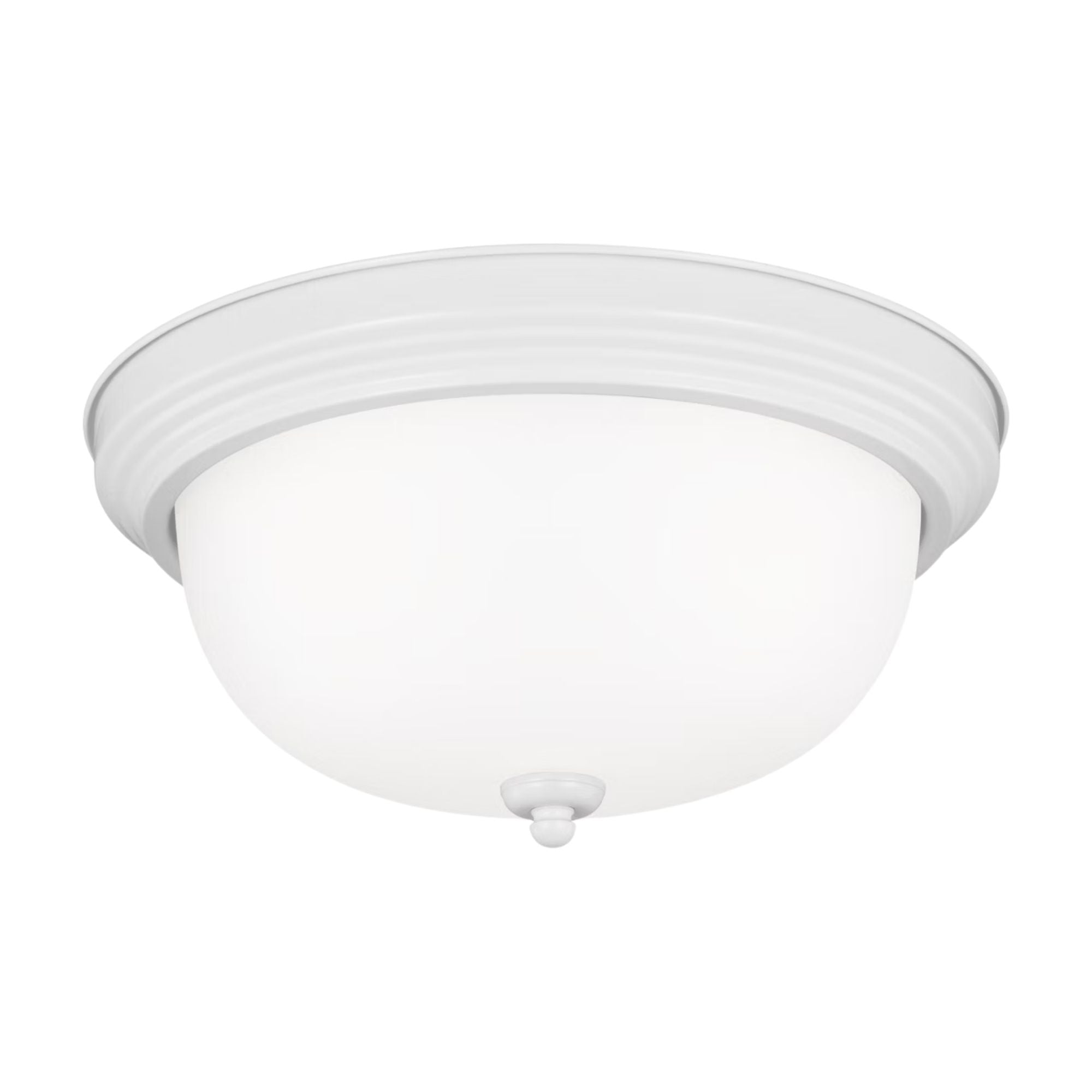 Geary 15" 3-Light Flush Mount, White Finish
