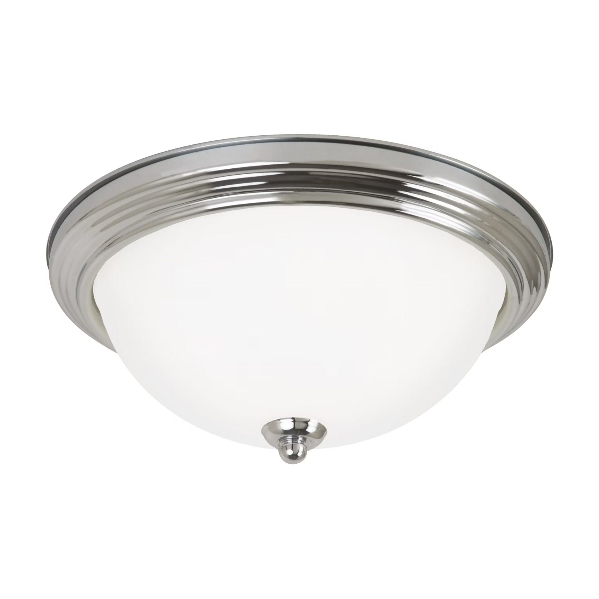 Geary 15" 3-Light LED Flush Mount, Chrome Finish