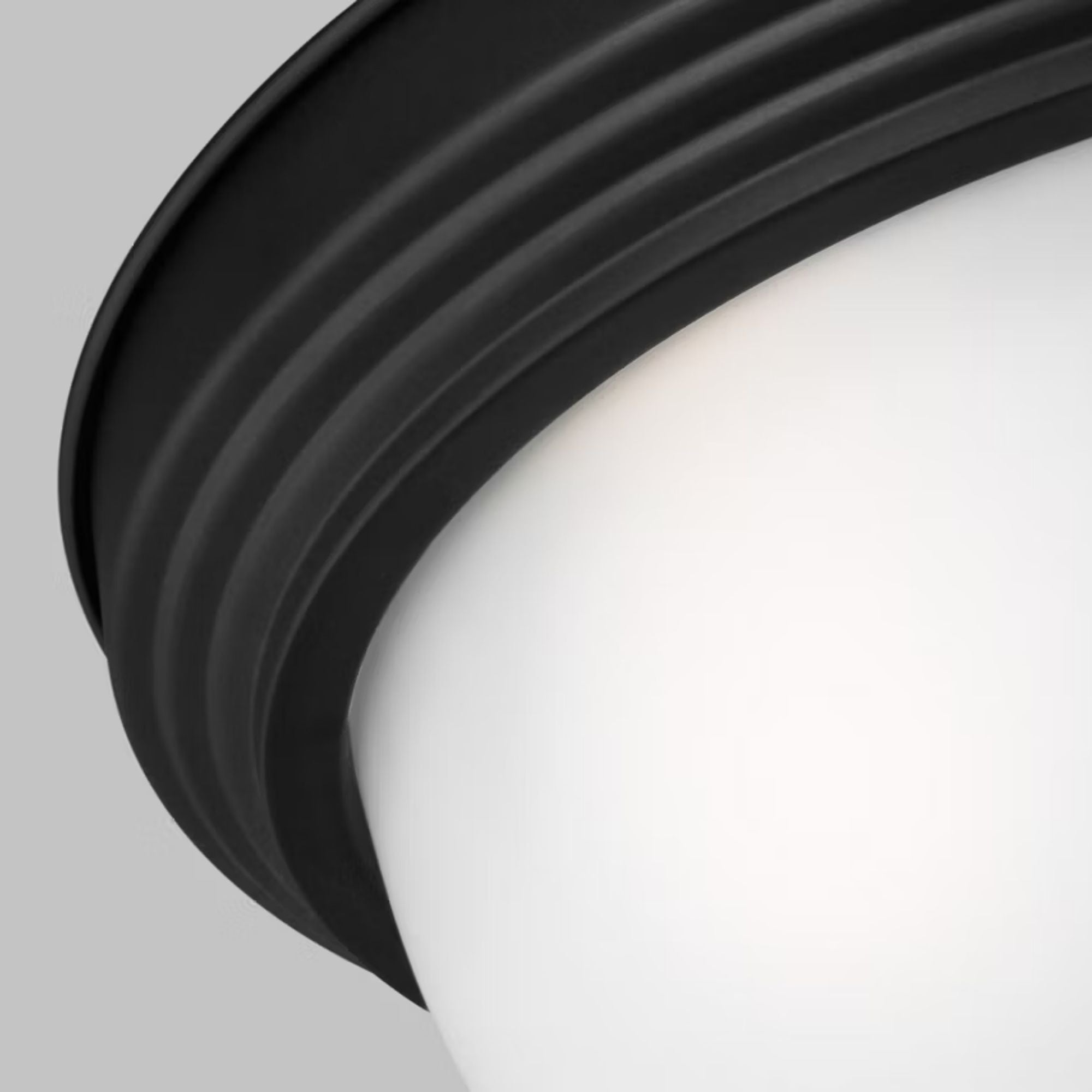 Geary 15" 3-Light LED Flush Mount, Midnight Black Finish