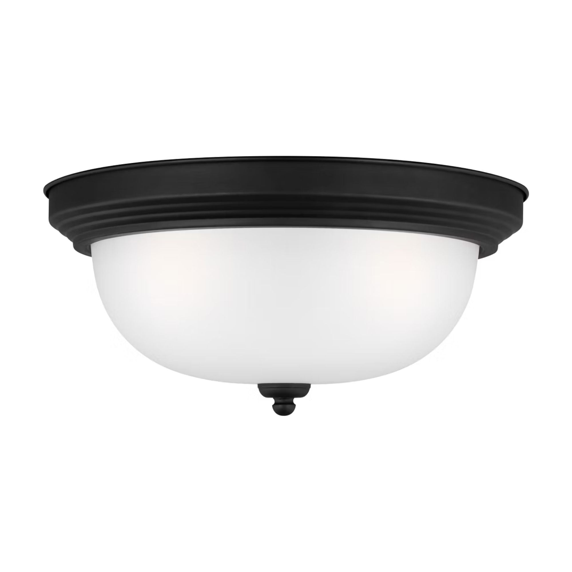 Geary 15" 3-Light LED Flush Mount, Midnight Black Finish