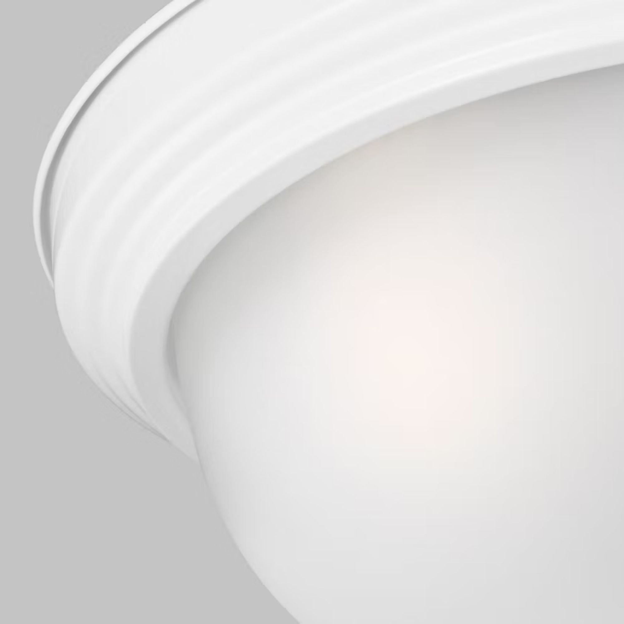 Geary 15" 3-Light LED Flush Mount, White Finish