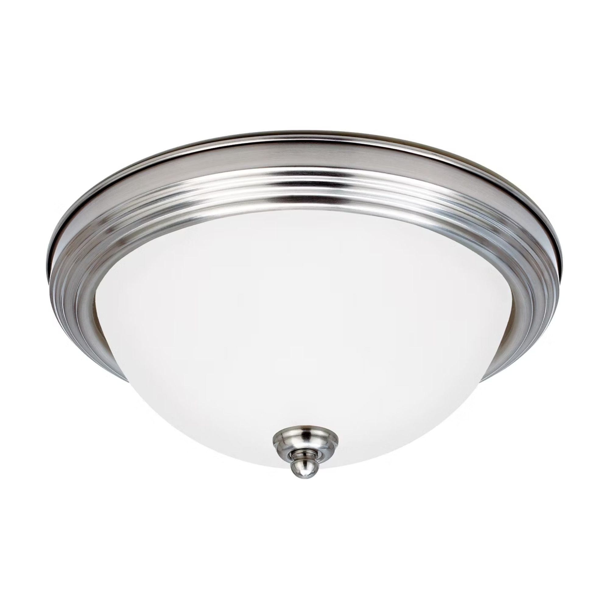 Geary 15" 3-Light LED Flush Mount, Brushed Nickel Finish