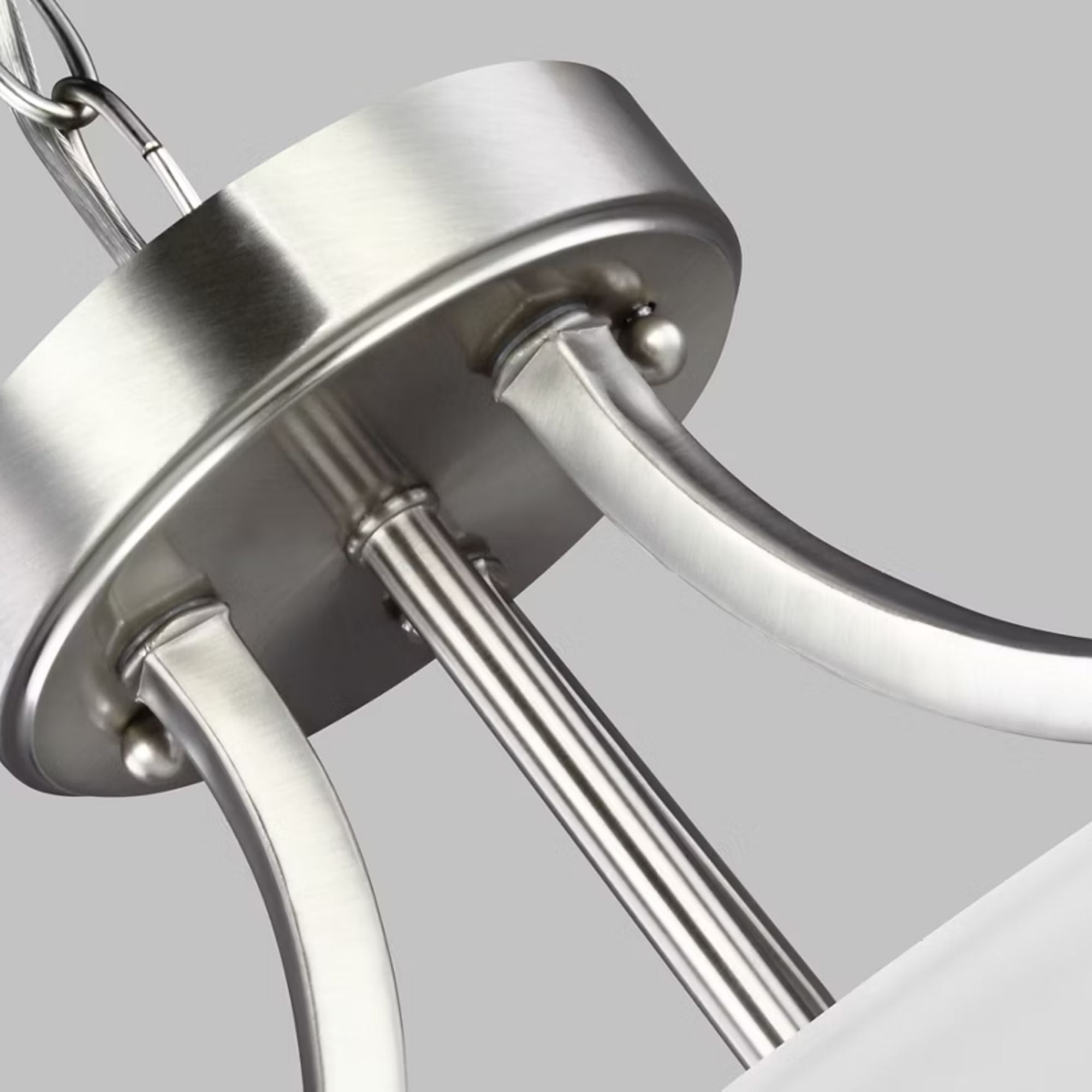 Geary 14" Small 2-Light Semi-Flush Convertible Pendant, Brushed Nickel Finish