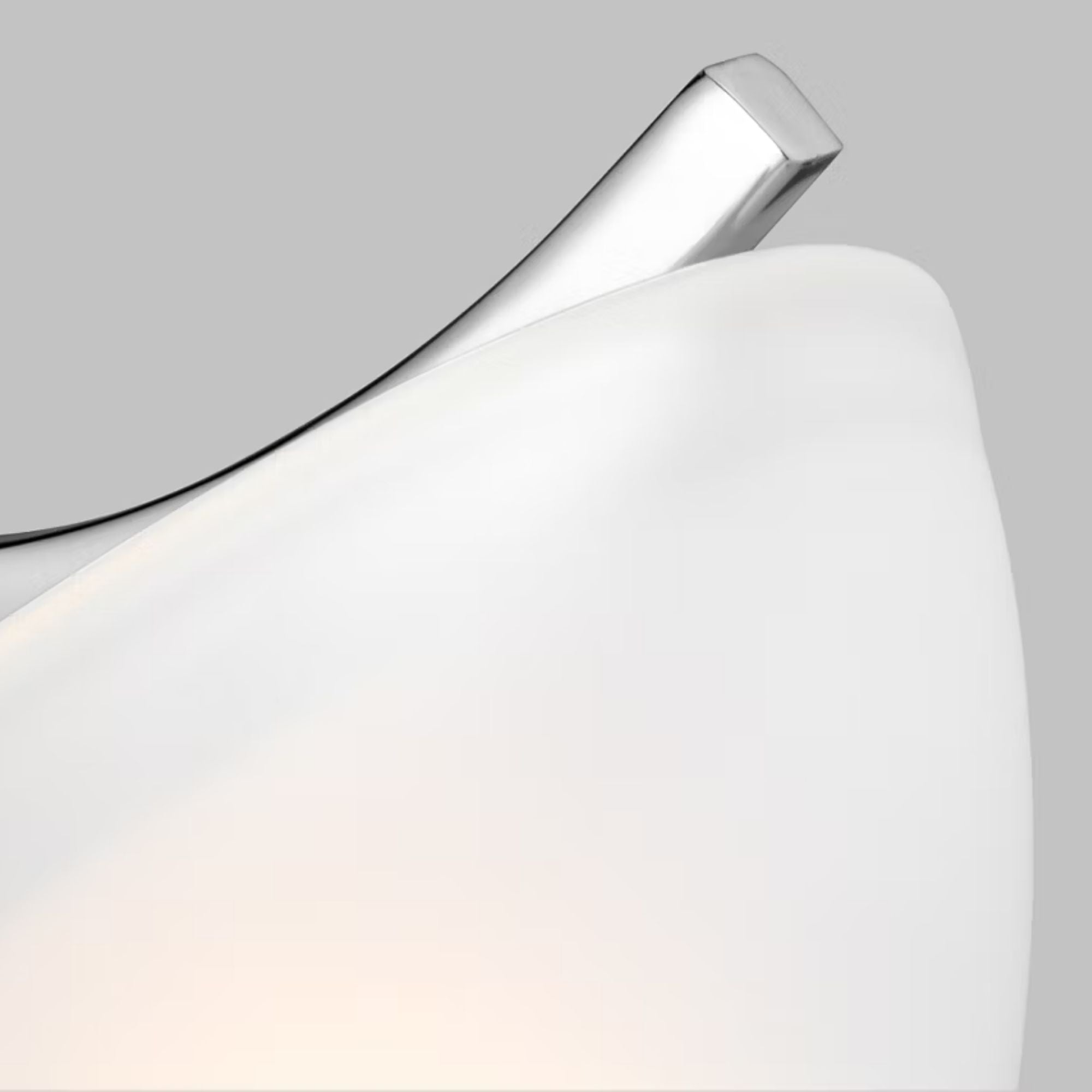Geary 14" Small 2-Light LED Semi-Flush Convertible Pendant, Chrome Finish