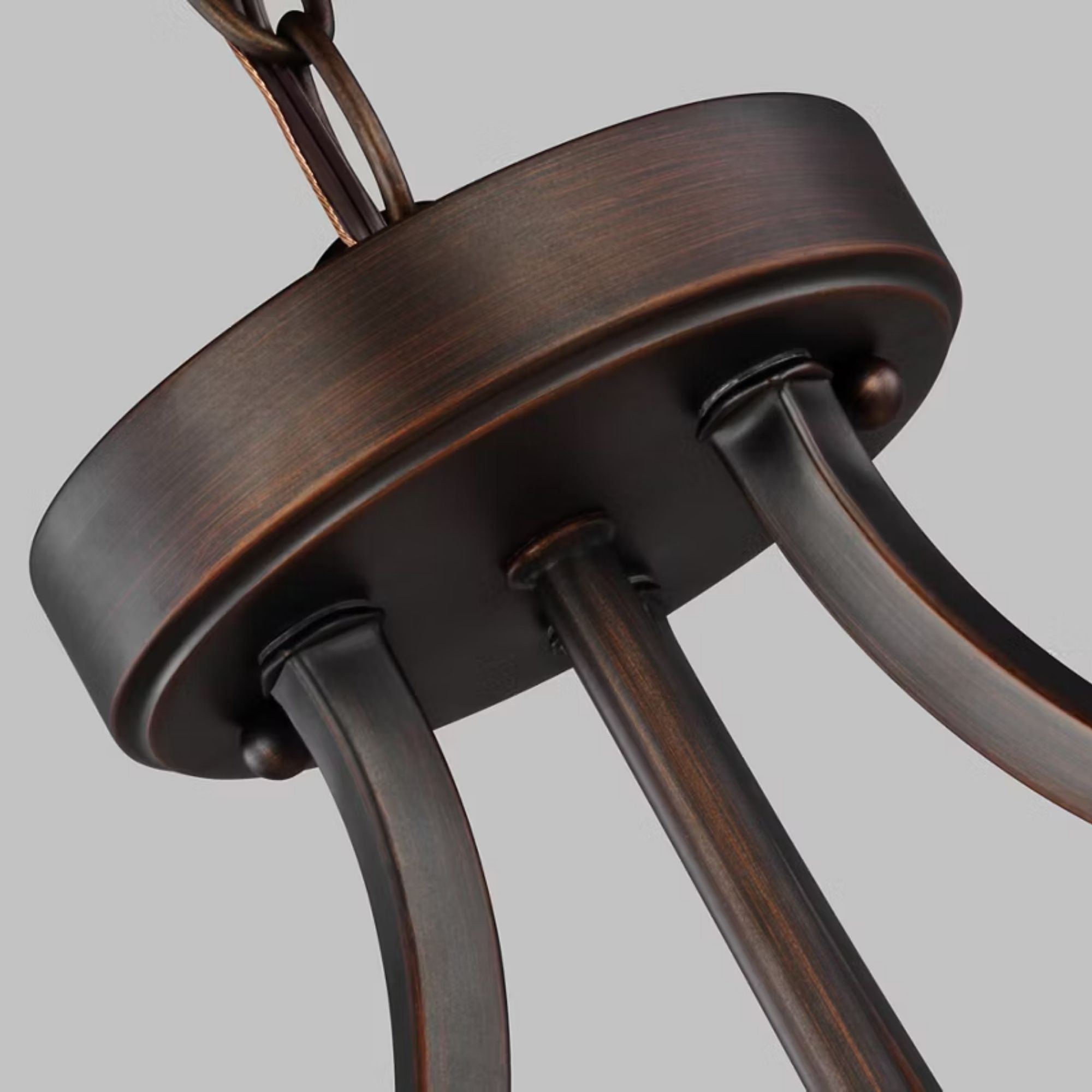 Geary 14" Small 2-Light LED Semi-Flush Convertible Pendant, Bronze Finish