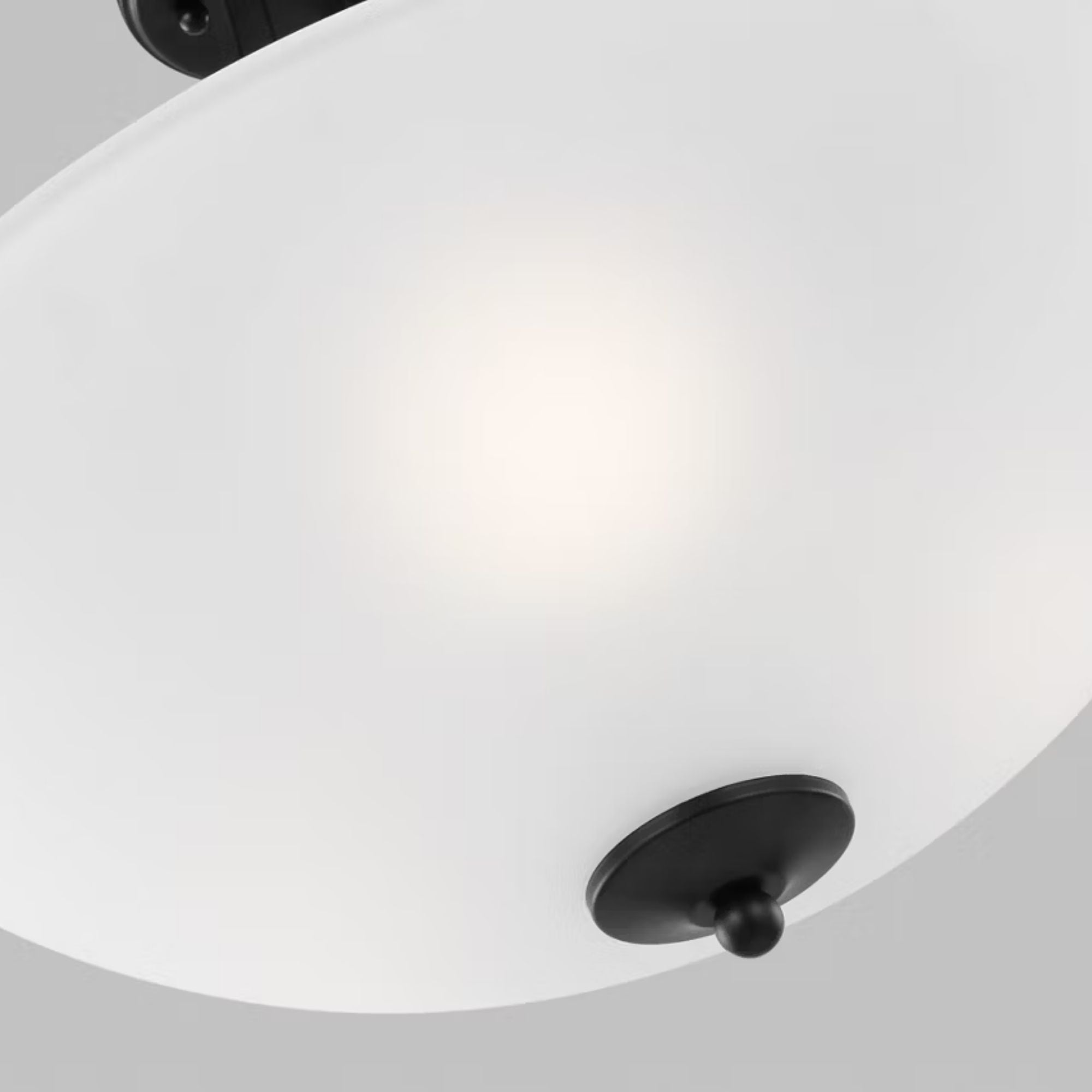 Geary 19" Medium 3-Light LED Semi-Flush Convertible Pendant, Midnight Black Finish