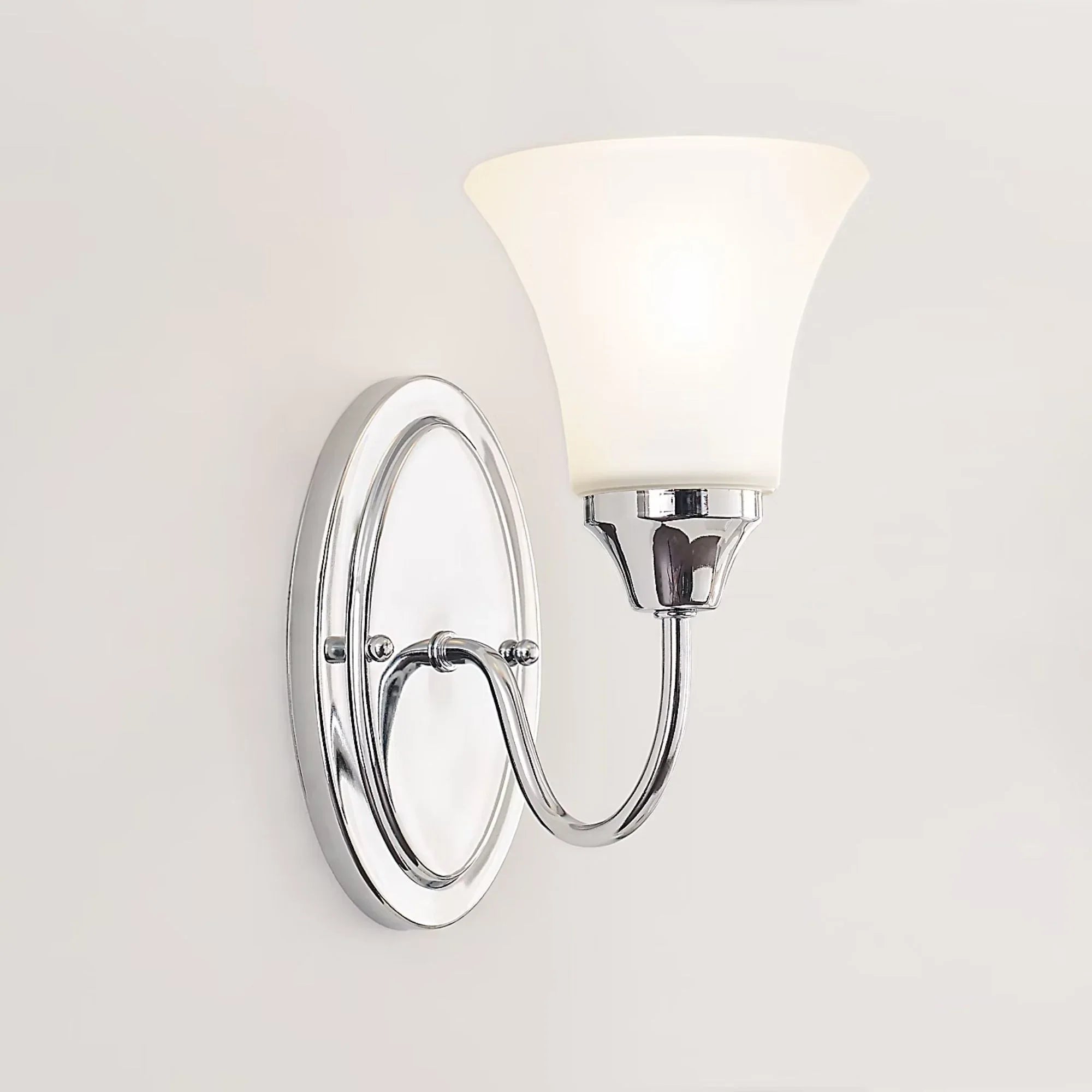 Holman 10" Bath Sconce, Chrome Finish
