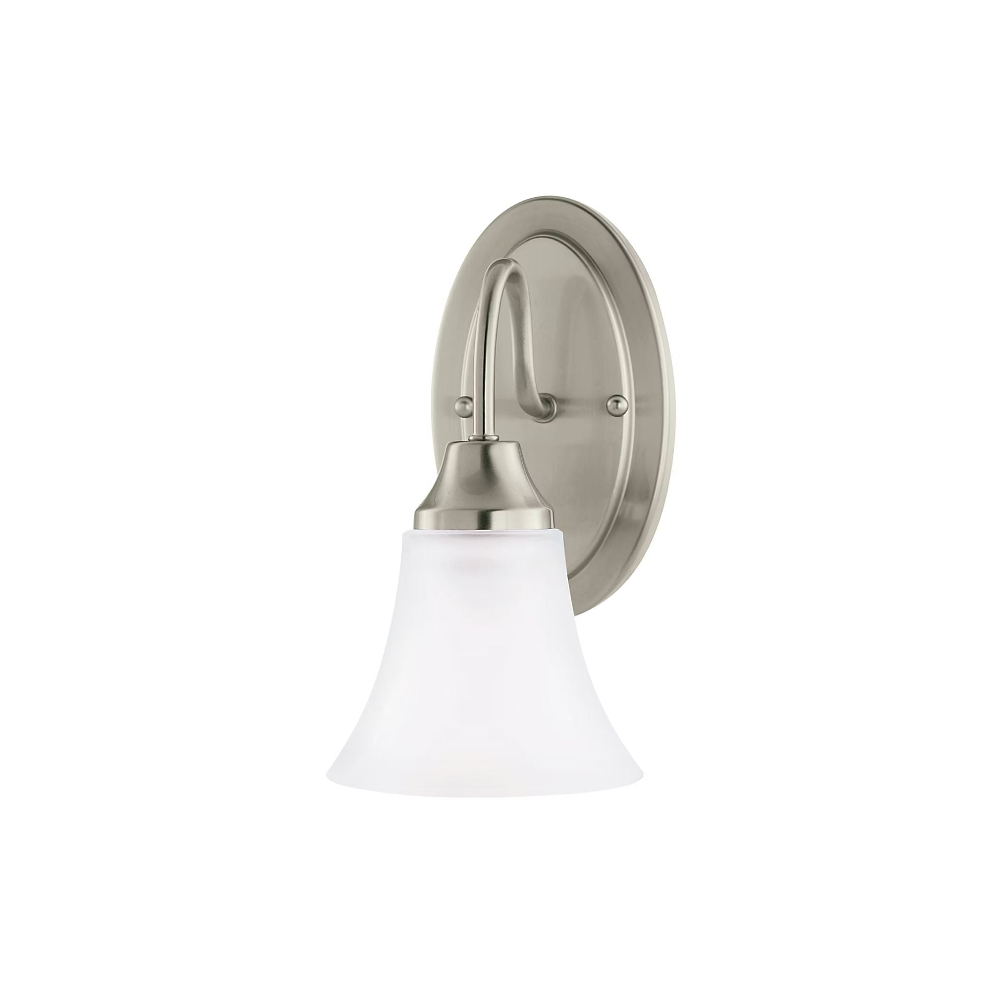 Holman 10" Bath Sconce, Brushed Nickel Finish