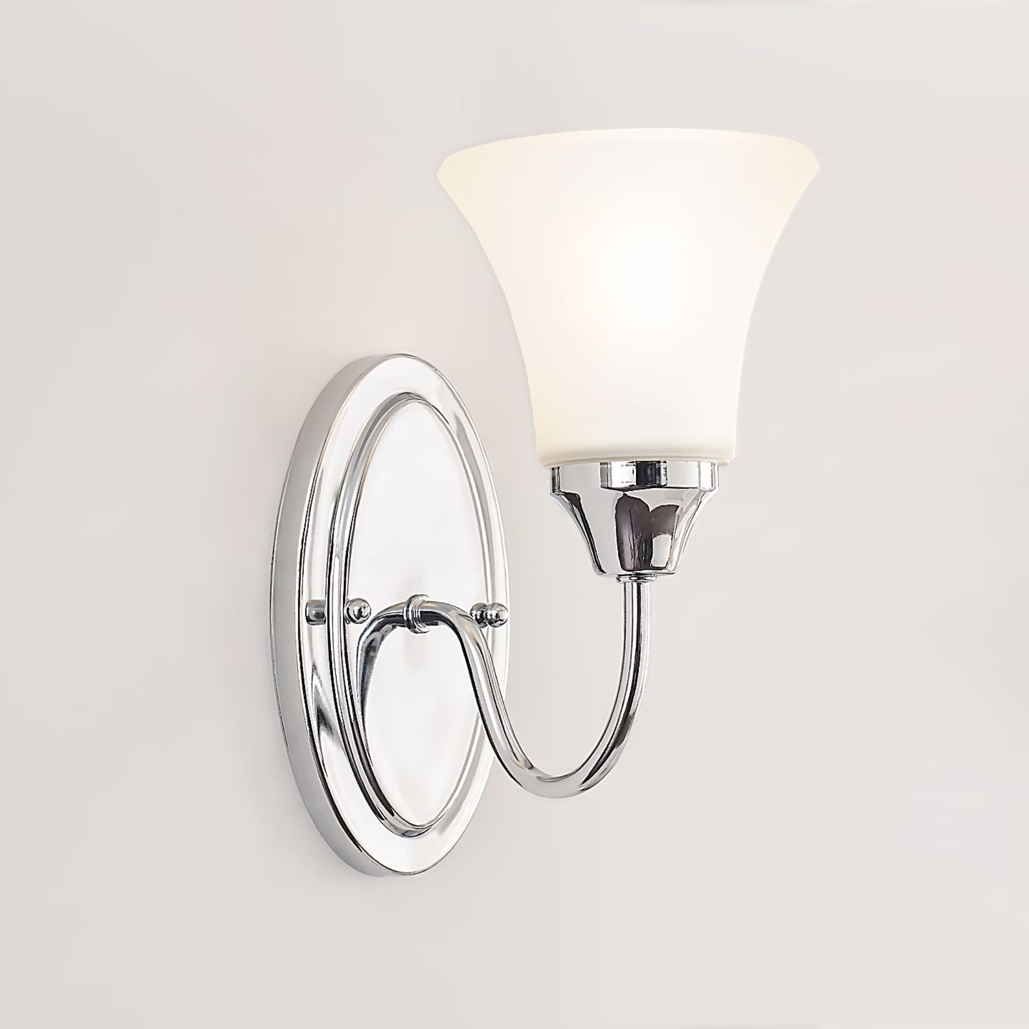 Holman 10" LED Bath Sconce, Chrome Finish