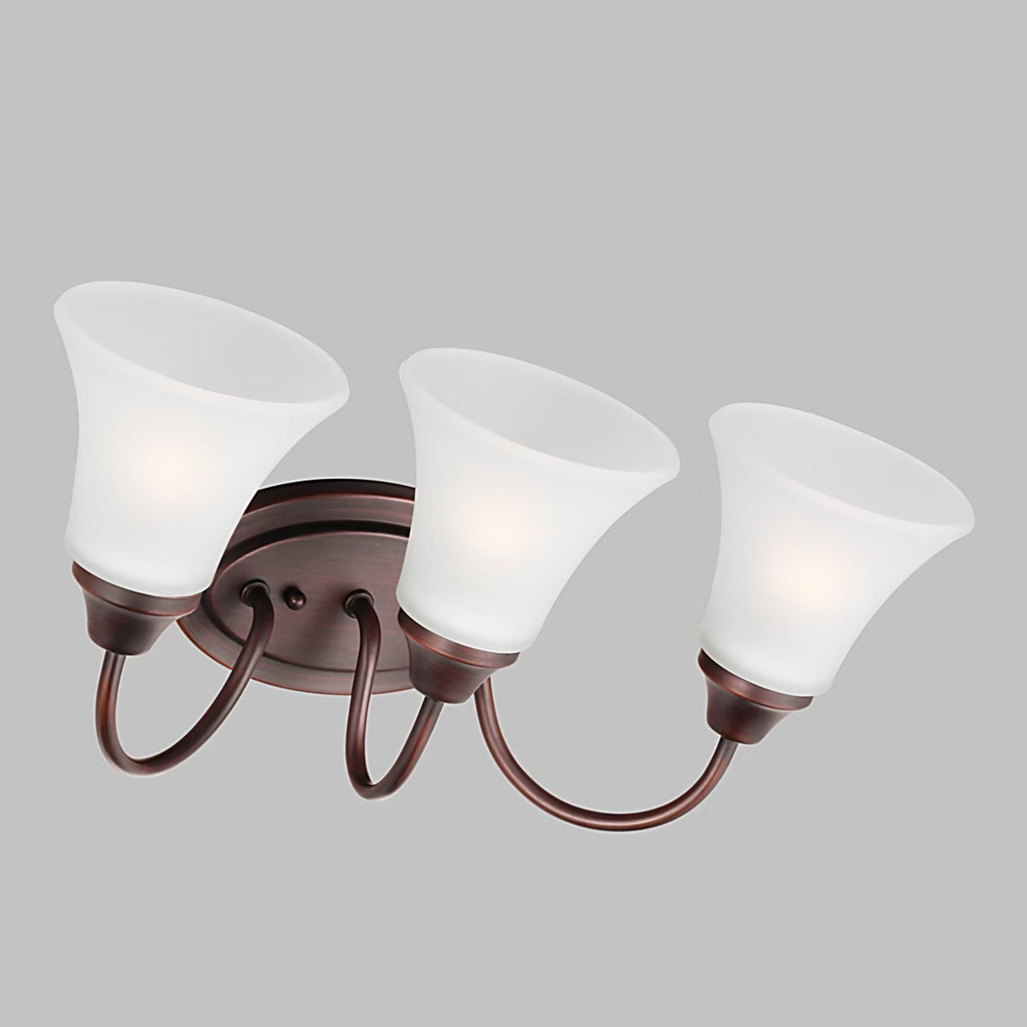 Holman 18" 3-Light Bathroom Vanity, Bronze Finish