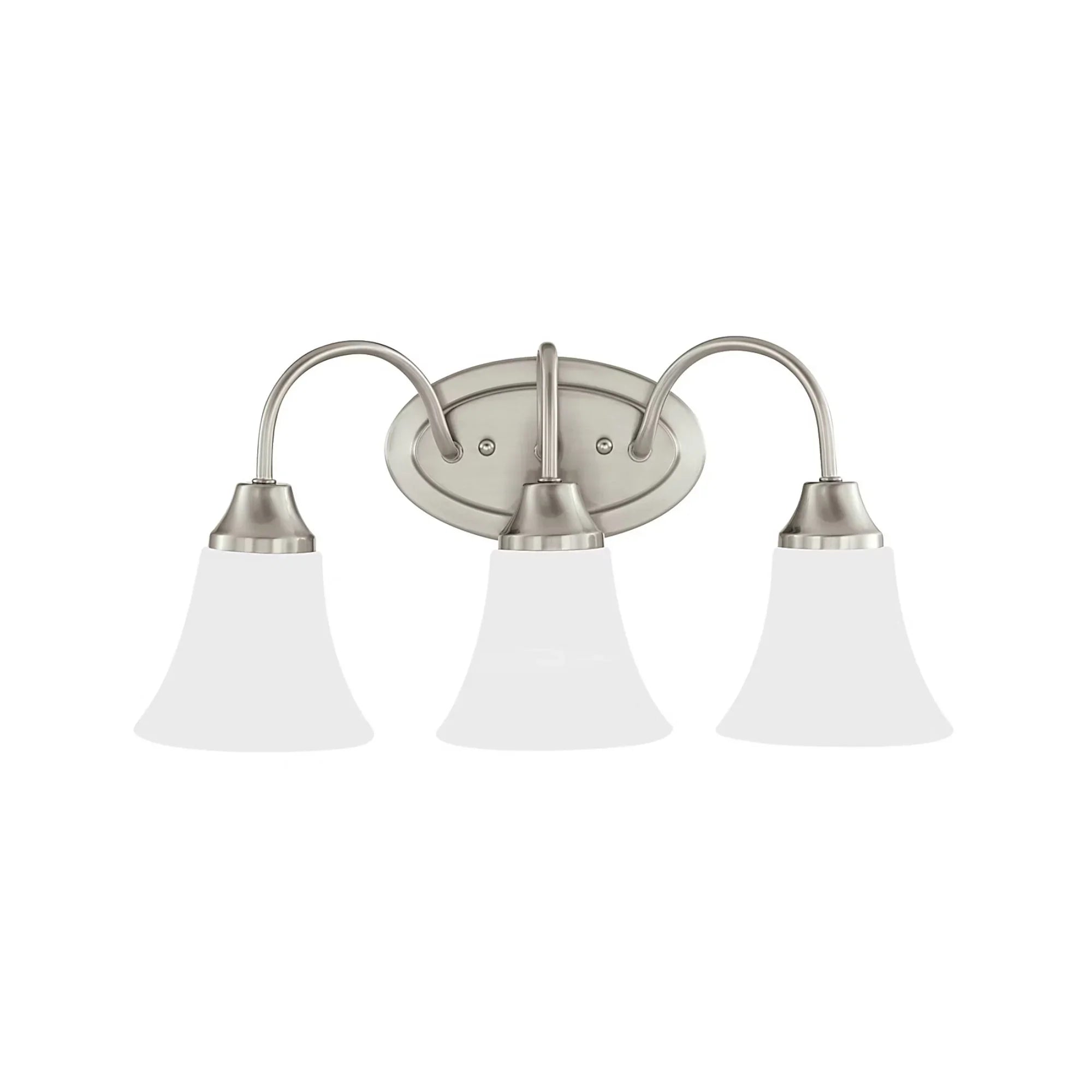 Holman 18" 3-Light Bathroom Vanity, Brushed Nickel Finish