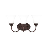Holman 18" 3-Light LED Bathroom Vanity, Bronze Finish
