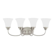 Holman 25" 4-Light Bathroom Vanity, Brushed Nickel Finish