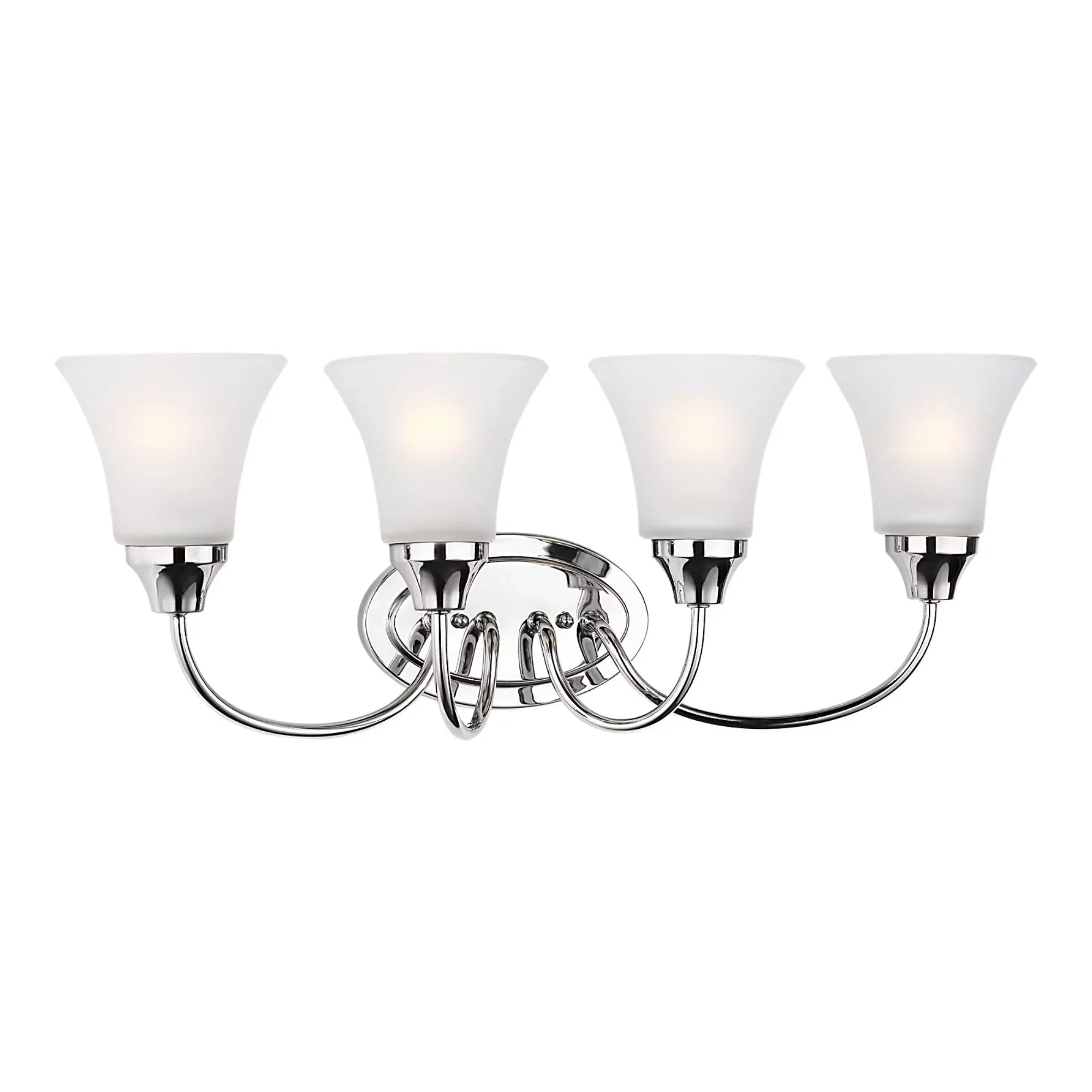 Holman 25" 4-Light LED Bathroom Vanity, Chrome Finish