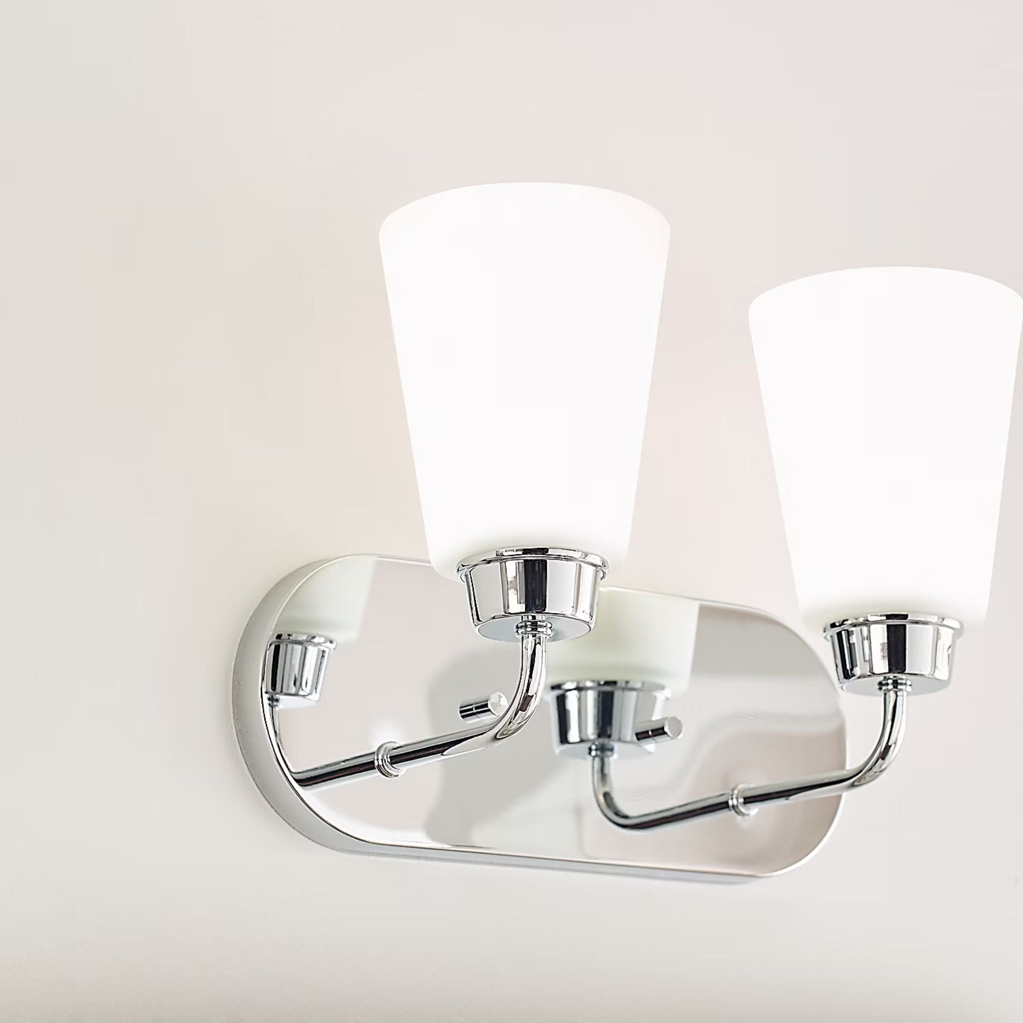 Kerrville 12" 2-Light LED Bathroom Vanity, Chrome Finish