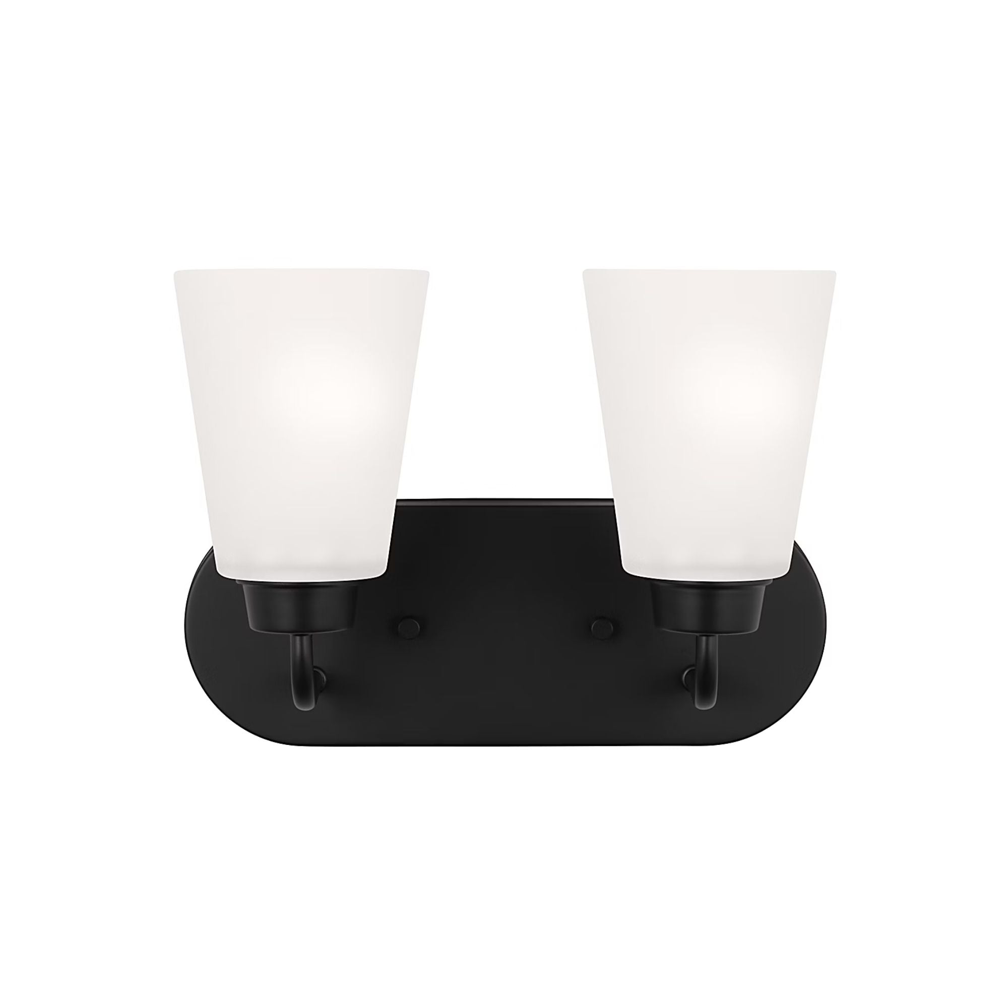 Kerrville 12" 2-Light LED Bathroom Vanity, Midnight Black Finish