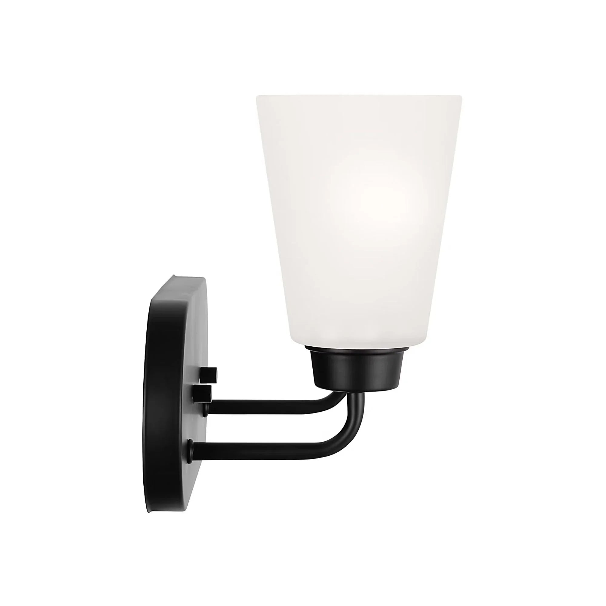 Kerrville 12" 2-Light LED Bathroom Vanity, Midnight Black Finish