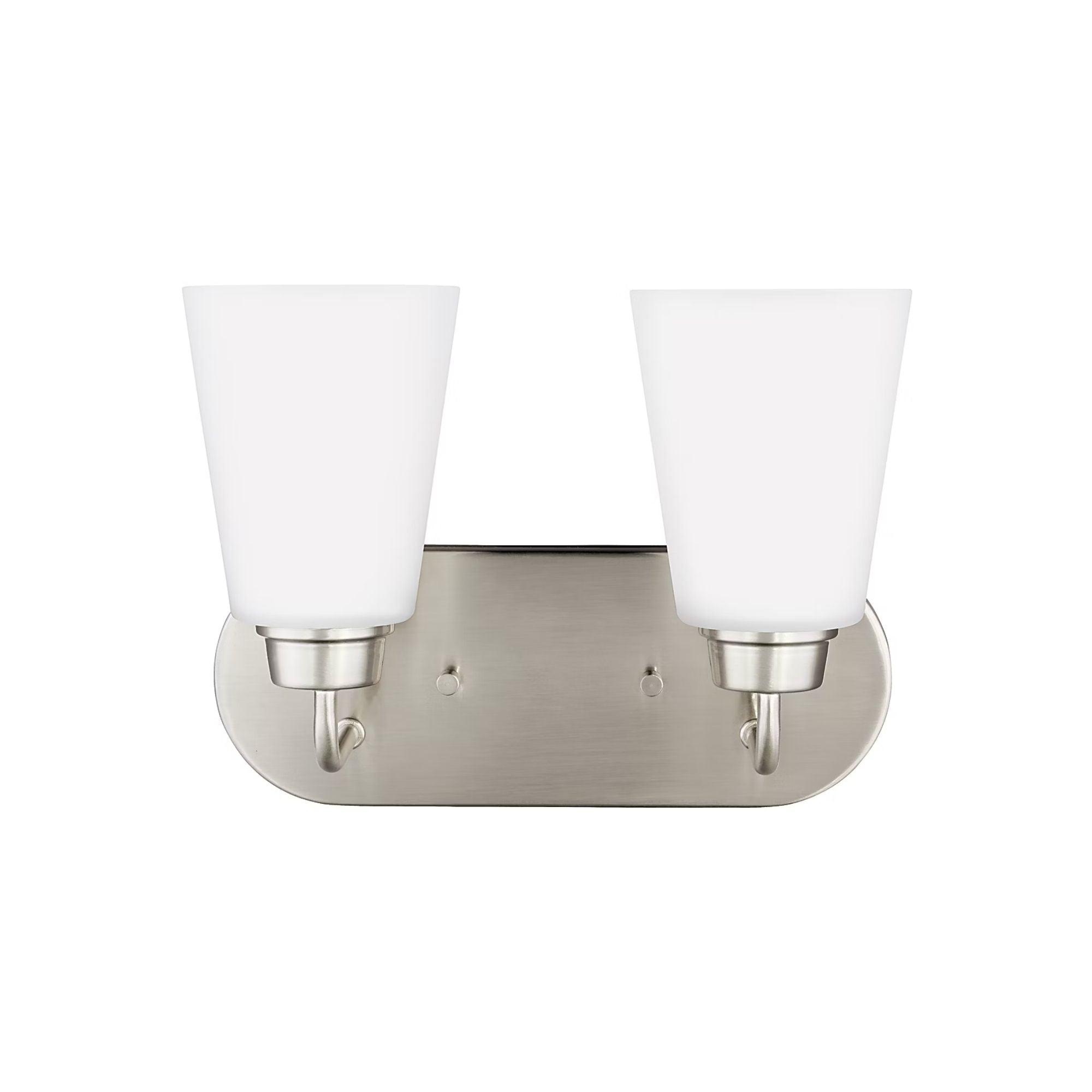 Kerrville 12" 2-Light LED Bathroom Vanity, Brushed Nickel Finish