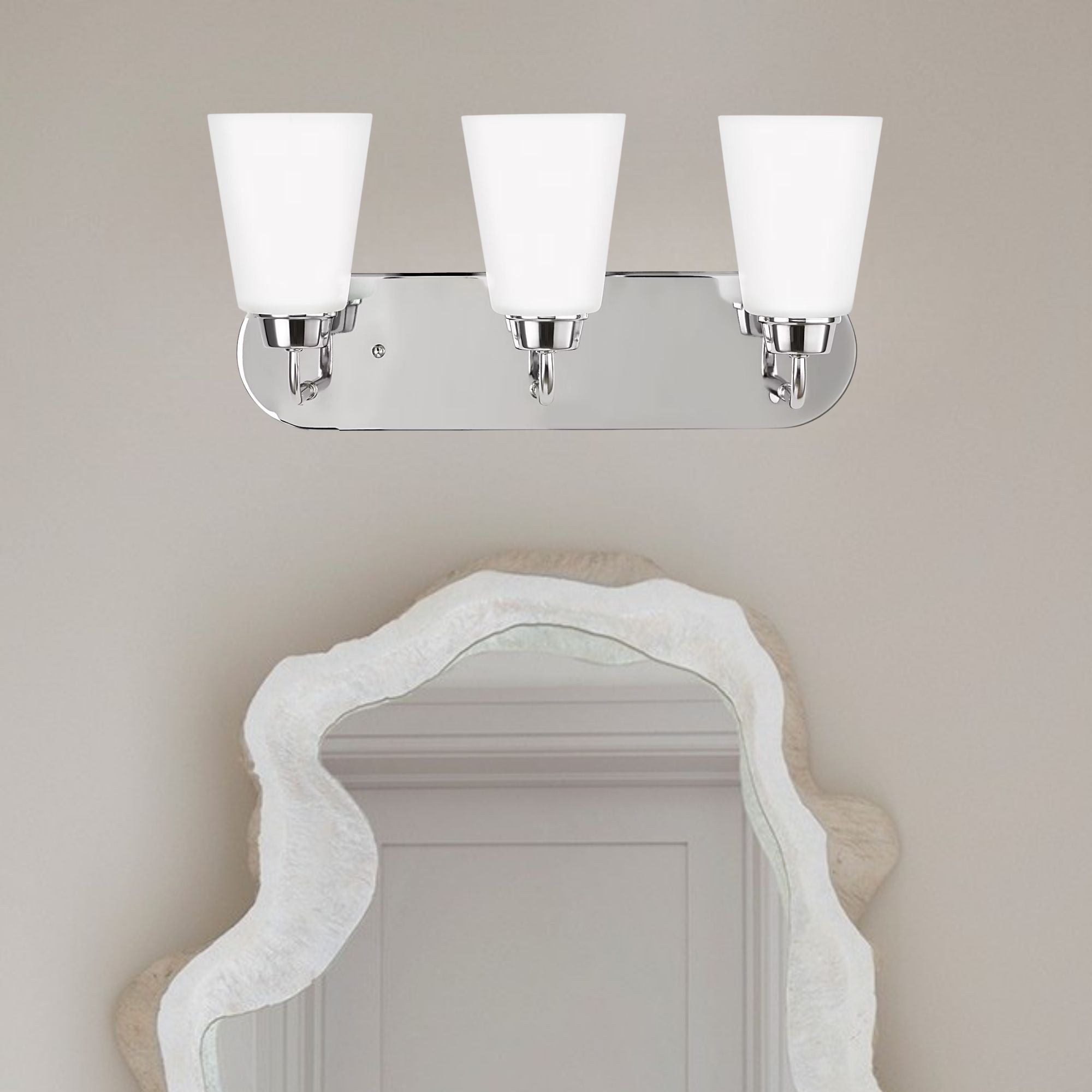 Kerrville 18" 3-Light LED Bathroom Vanity, Chrome Finish