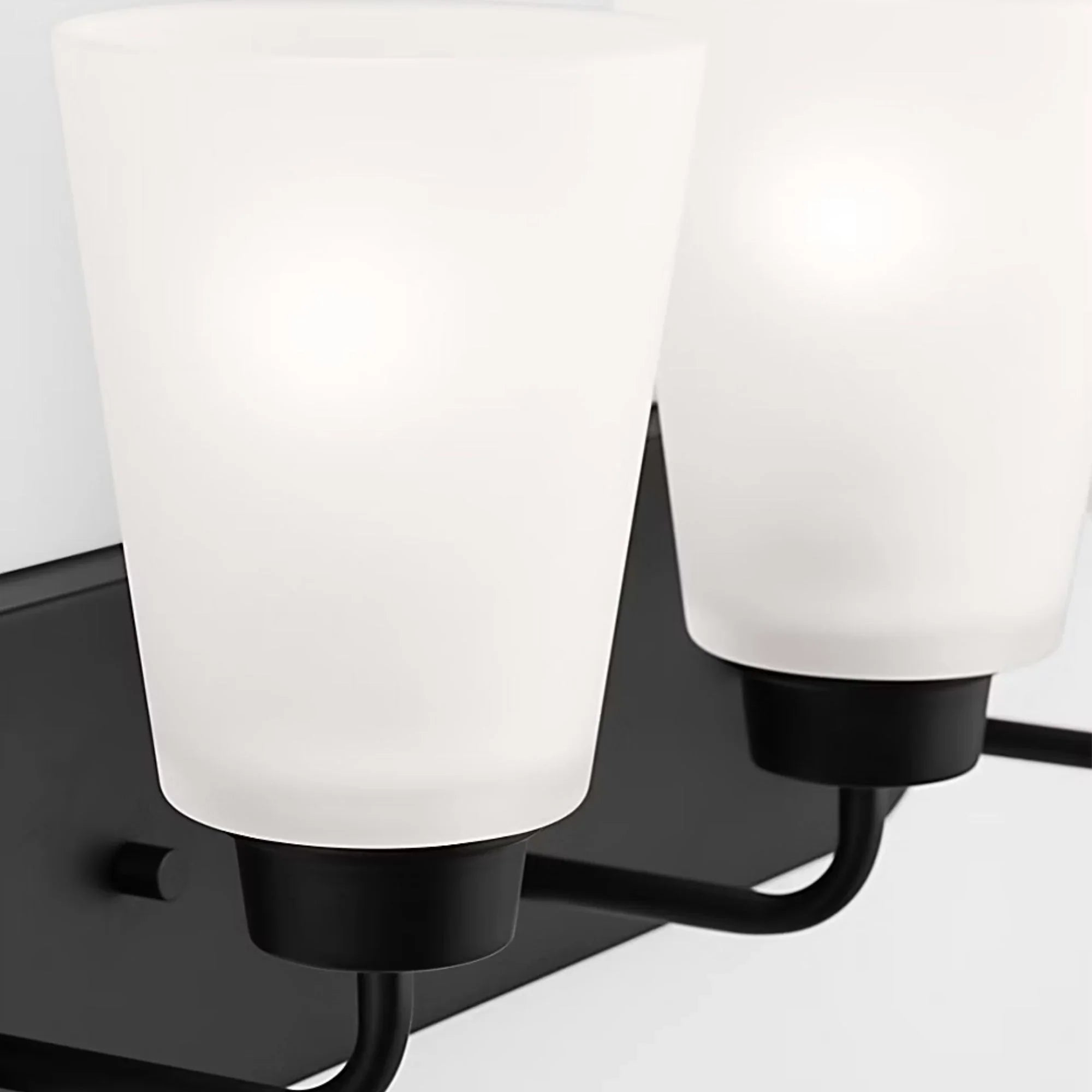 Kerrville 18" 3-Light LED Bathroom Vanity, Midnight Black Finish