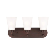 Kerrville 18" 3-Light LED Bathroom Vanity, Bronze Finish
