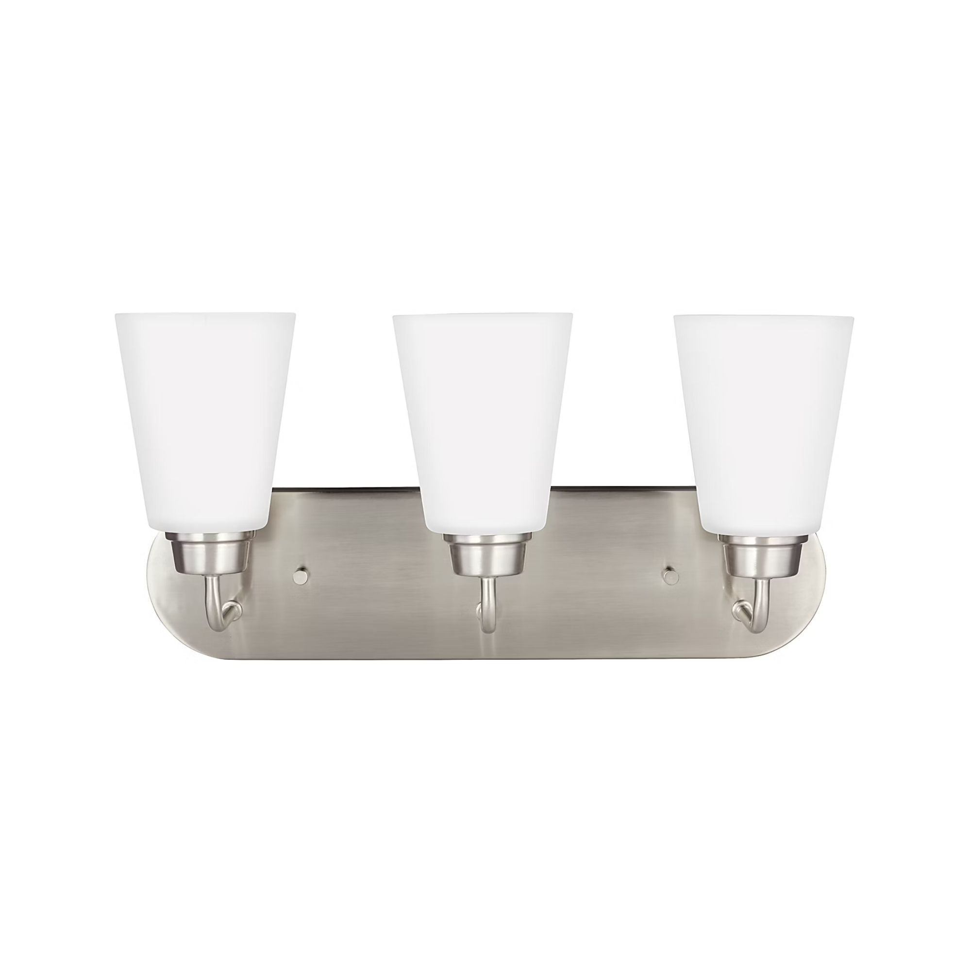 Kerrville 18" 3-Light LED Bathroom Vanity, Brushed Nickel Finish