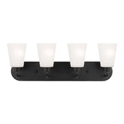 Kerrville 25" 4-Light Bathroom Vanity, Midnight Black Finish