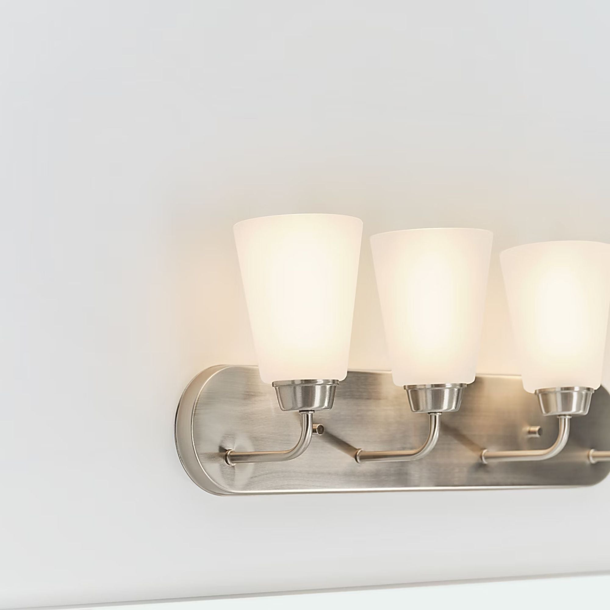 Kerrville 25" 4-Light Bathroom Vanity, Brushed Nickel Finish