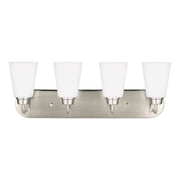 Kerrville 25" 4-Light LED Bathroom Vanity, Brushed Nickel Finish