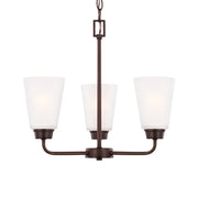 Kerrville 18" 3-Light Chandelier, Bronze Finish