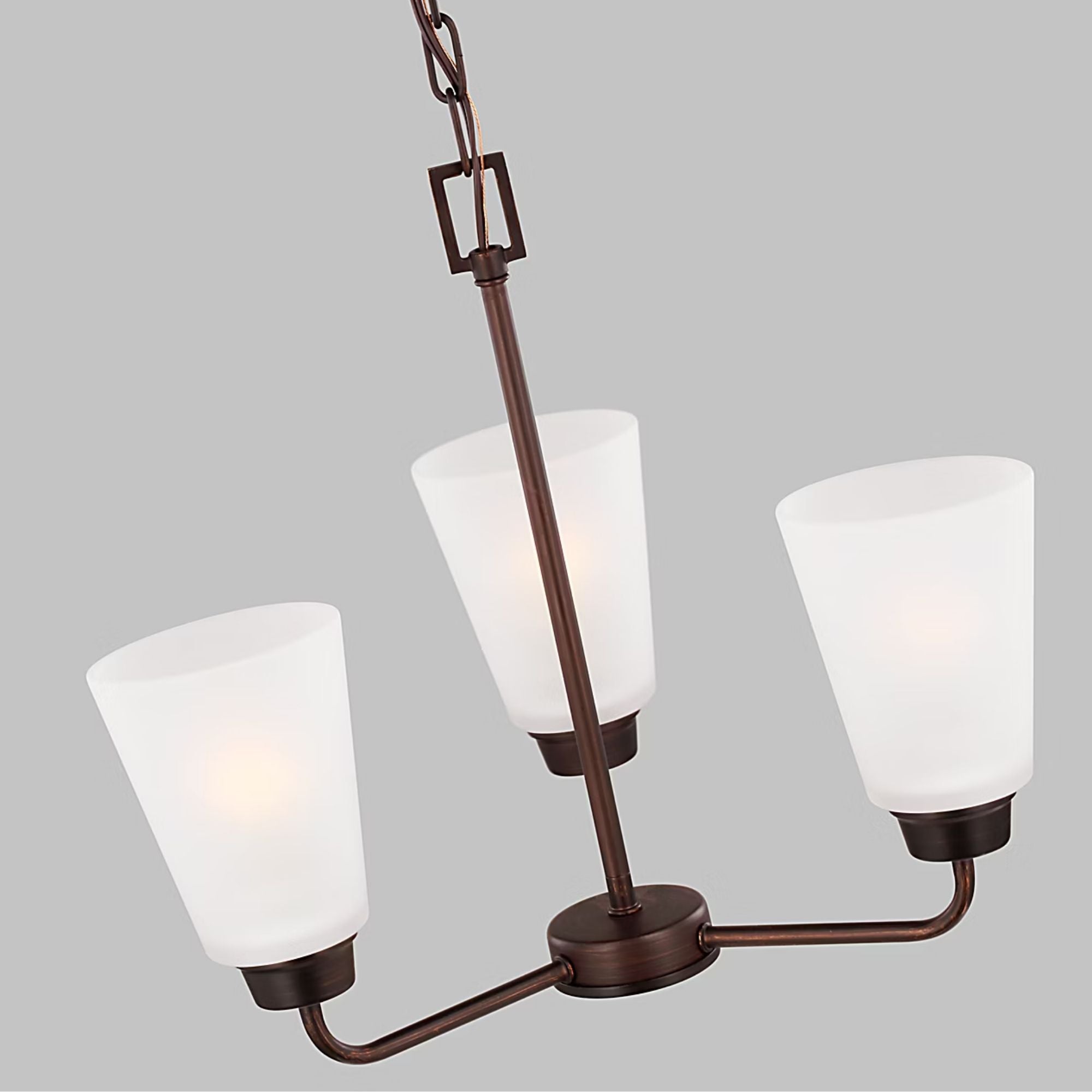 Kerrville 18" 3-Light Chandelier, Bronze Finish