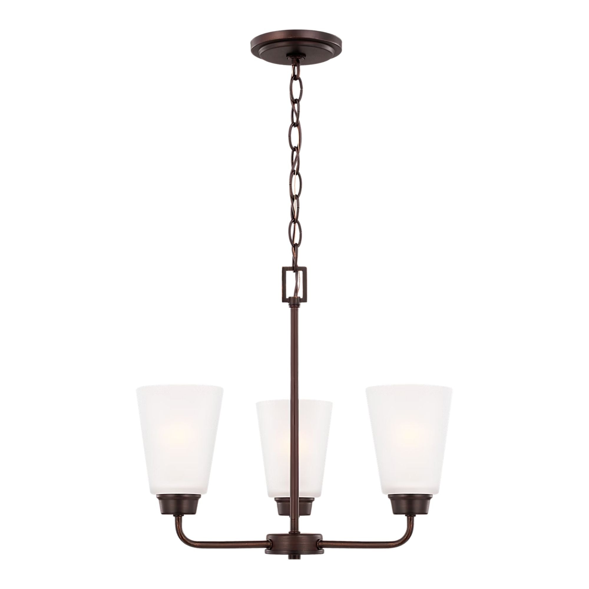 Kerrville 18" 3-Light Chandelier, Bronze Finish