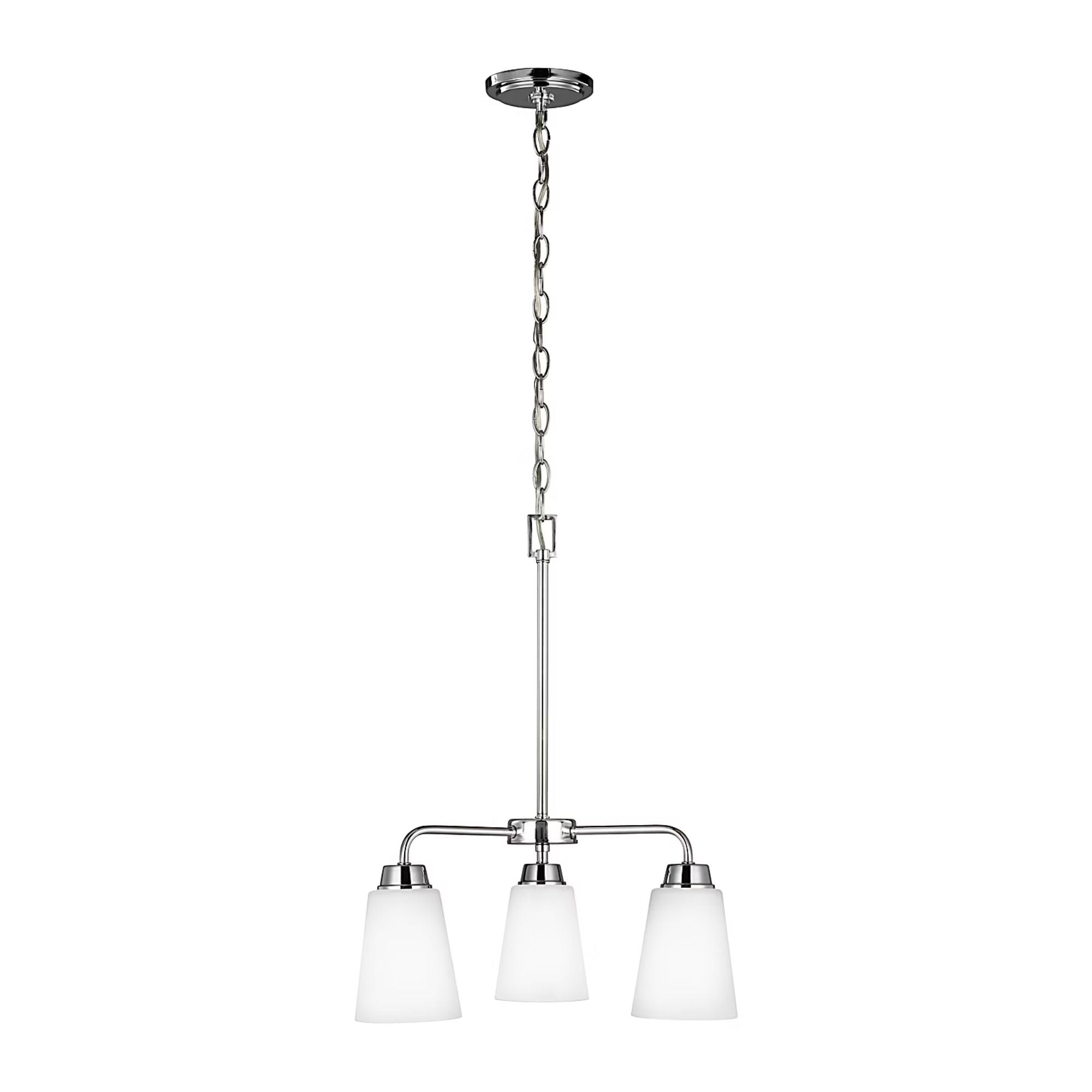 Kerrville 18" 3-Light LED Chandelier, Chrome Finish