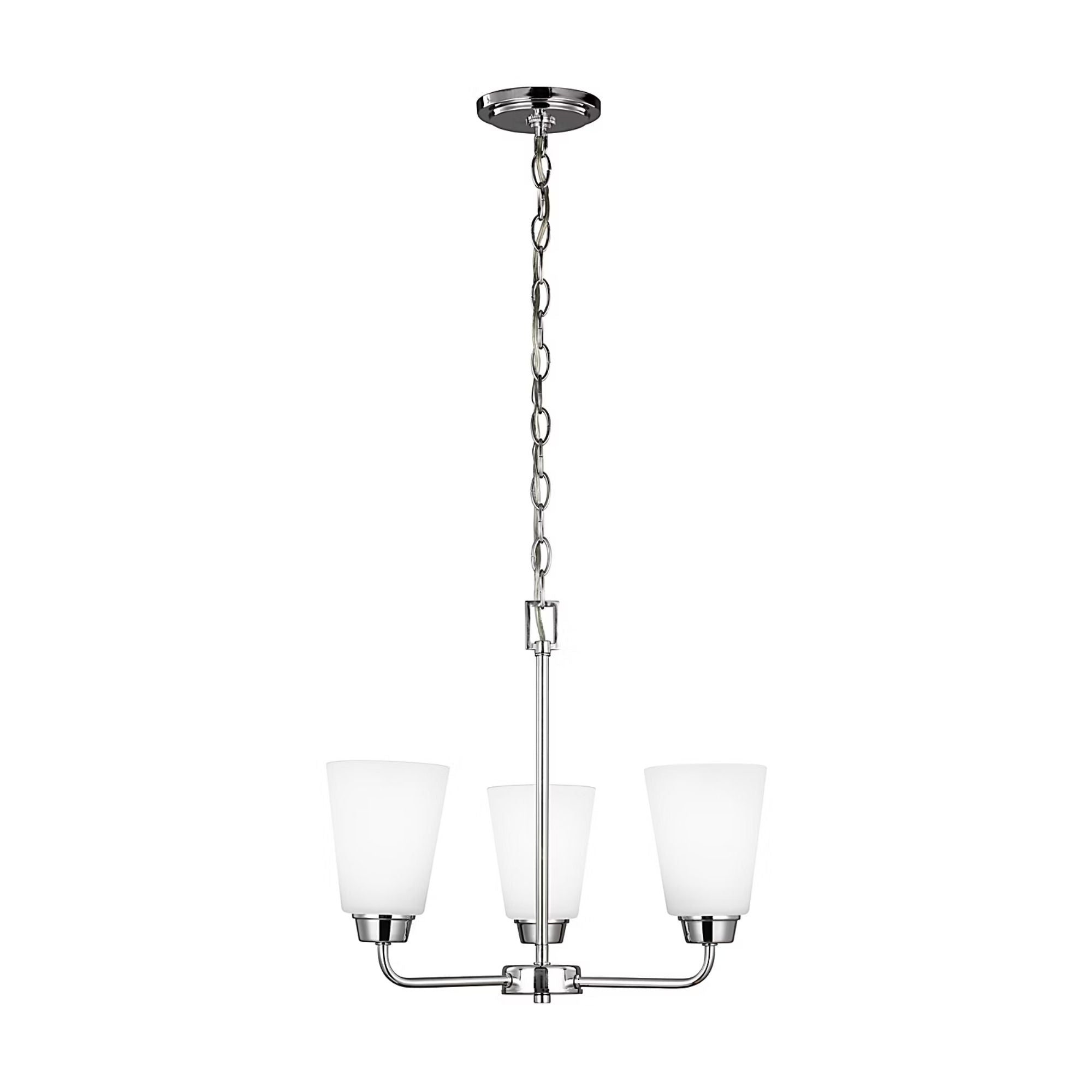Kerrville 18" 3-Light LED Chandelier, Chrome Finish
