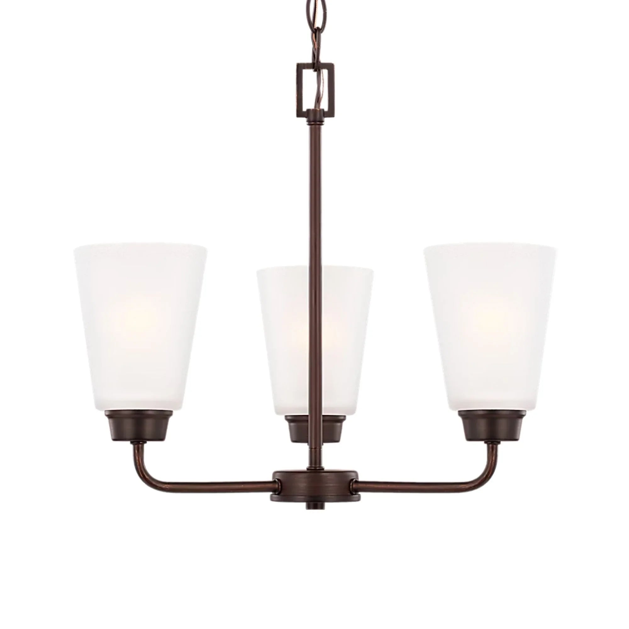 Kerrville 18" 3-Light LED Chandelier, Bronze Finish