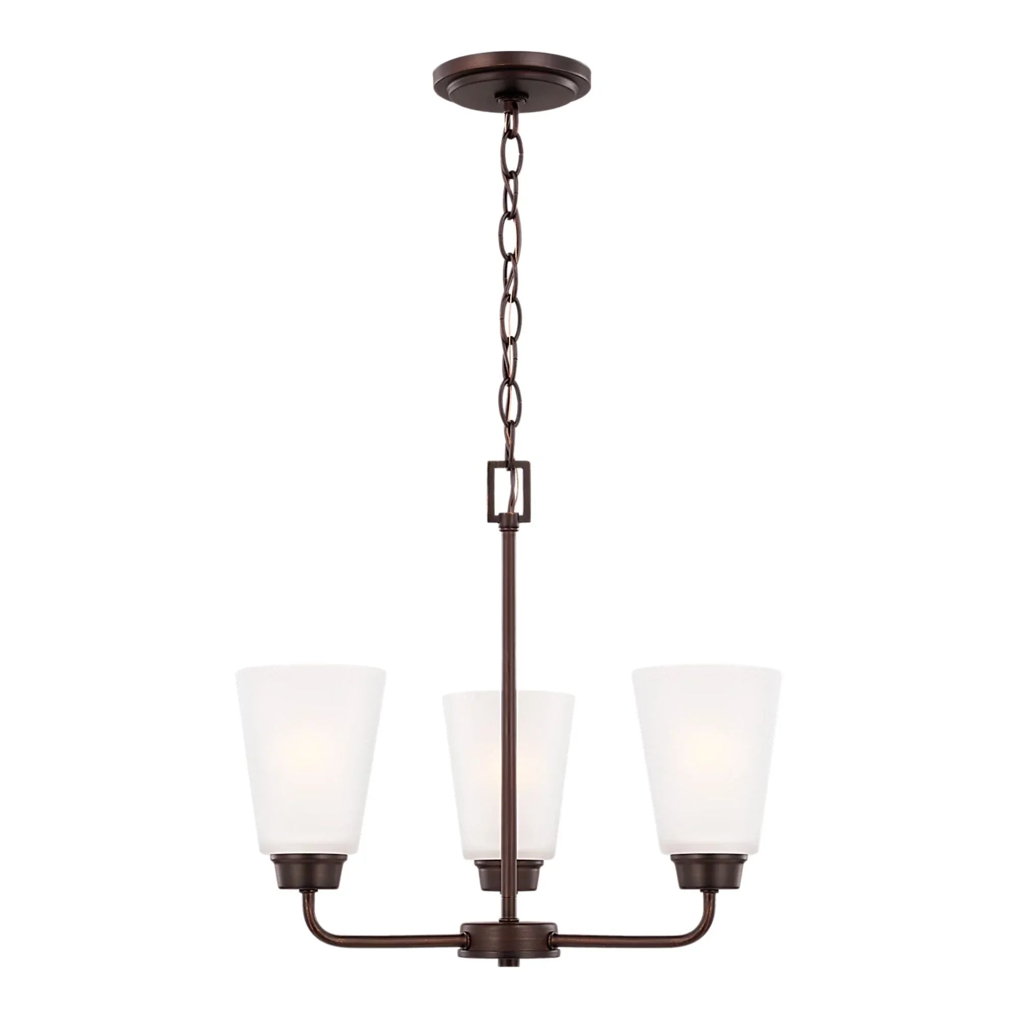 Kerrville 18" 3-Light LED Chandelier, Bronze Finish