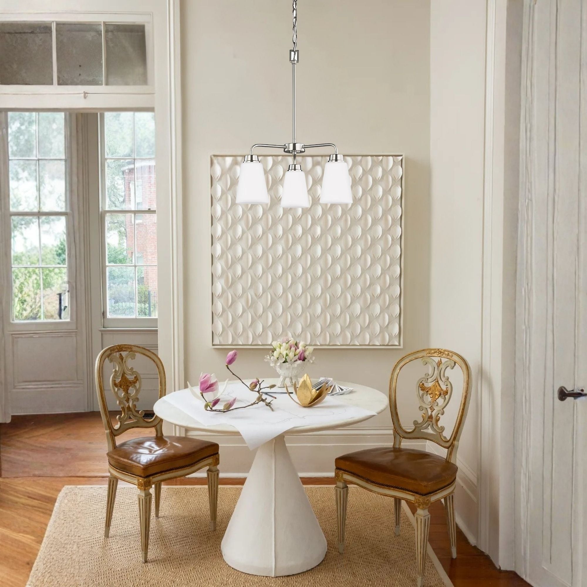 Kerrville 18" 3-Light LED Chandelier, Brushed Nickel Finish