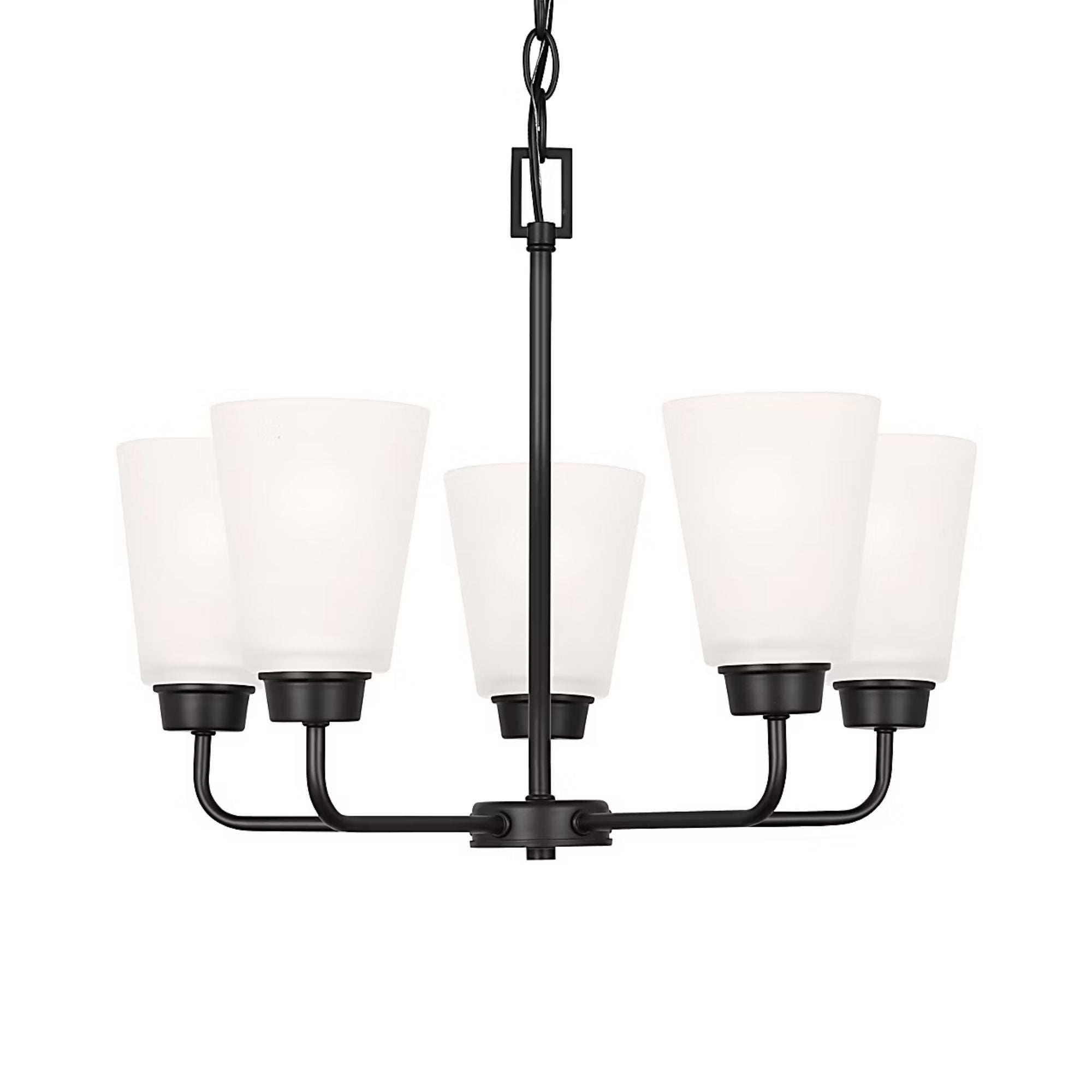 Kerrville 20" 5-Light Chandelier, Midnight Black Finish