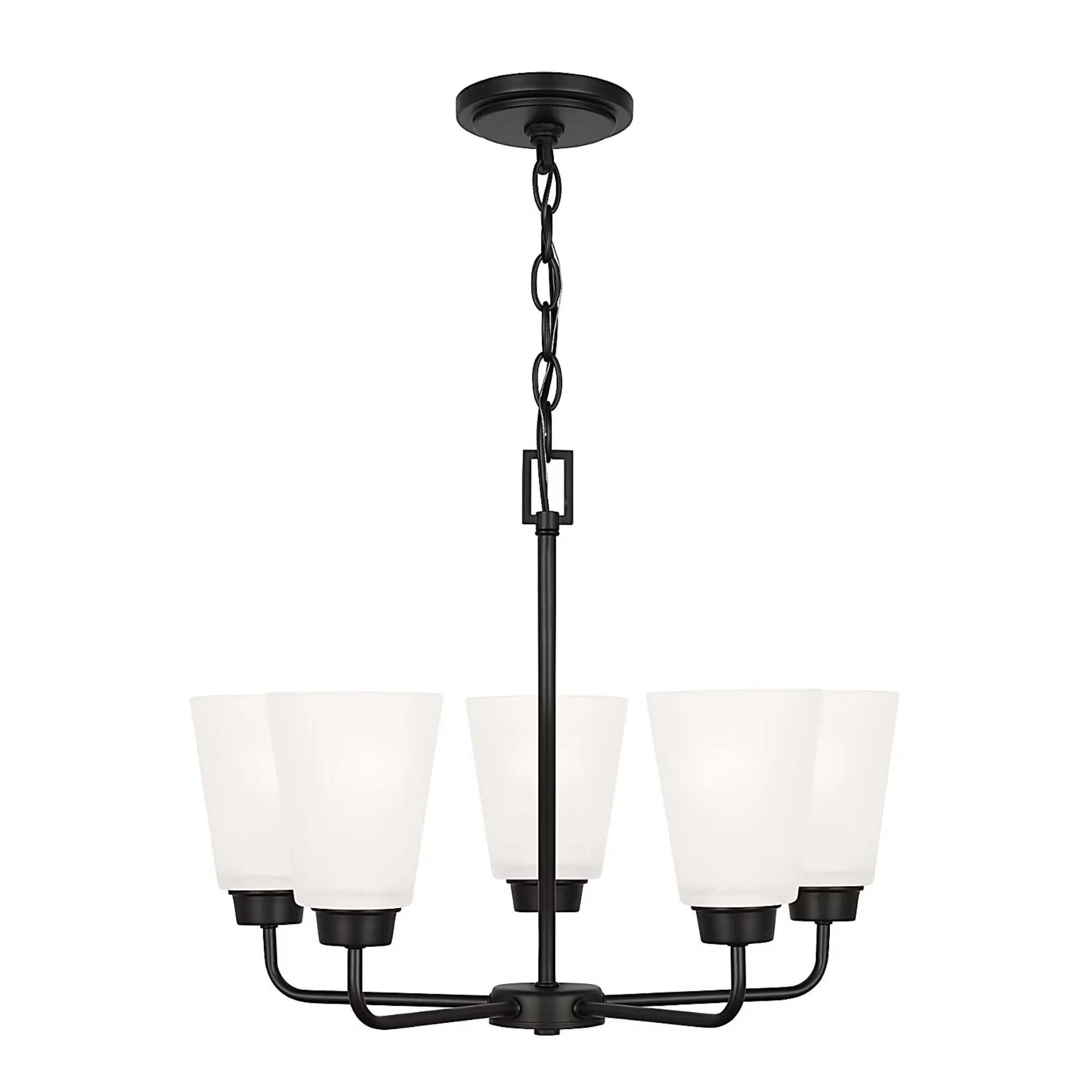 Kerrville 20" 5-Light Chandelier, Midnight Black Finish