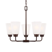 Kerrville 20" 5-Light Chandelier, Bronze Finish