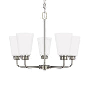 Kerrville 20" 5-Light Chandelier, Brushed Nickel Finish